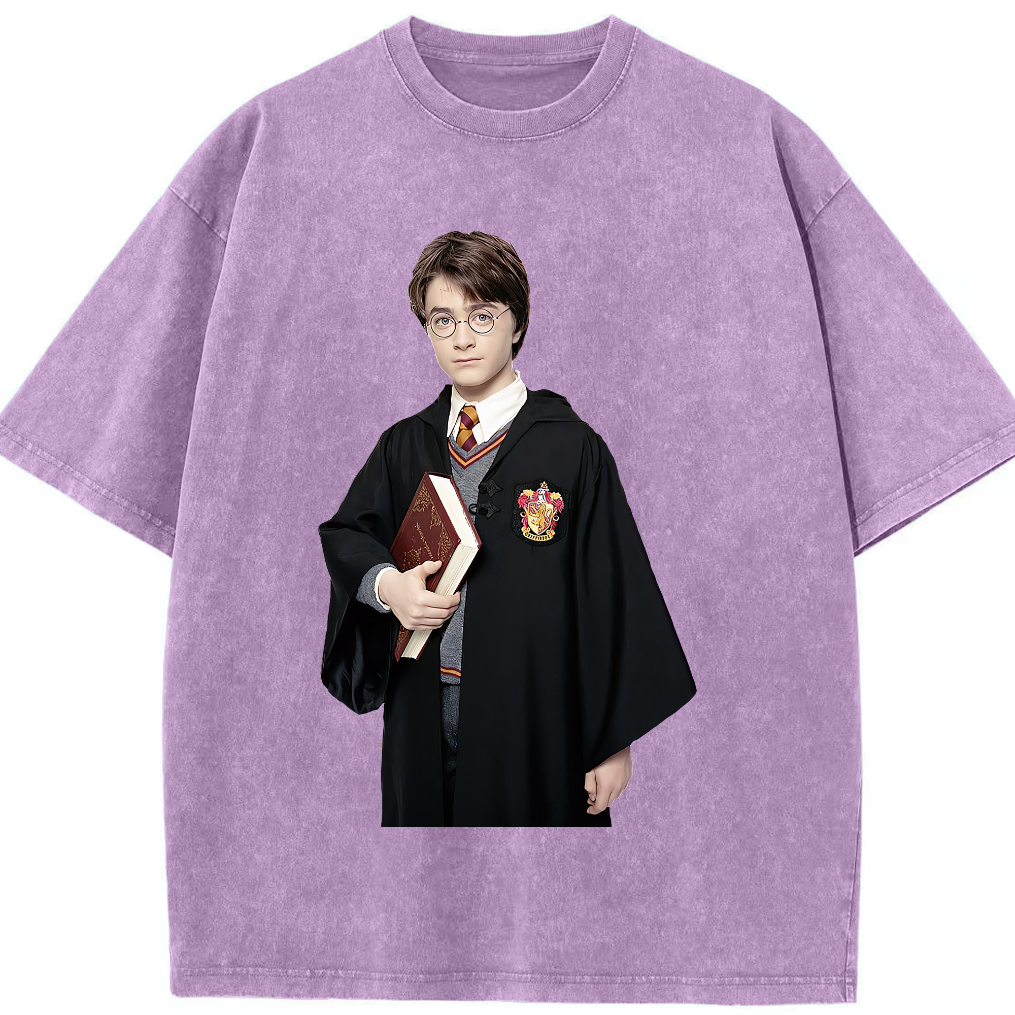 （画像用） Harry Potter ハリー・ポッターシリーズ 綿100% ヴィンテージ風 半袖Tシャツ（フロントプリント）
