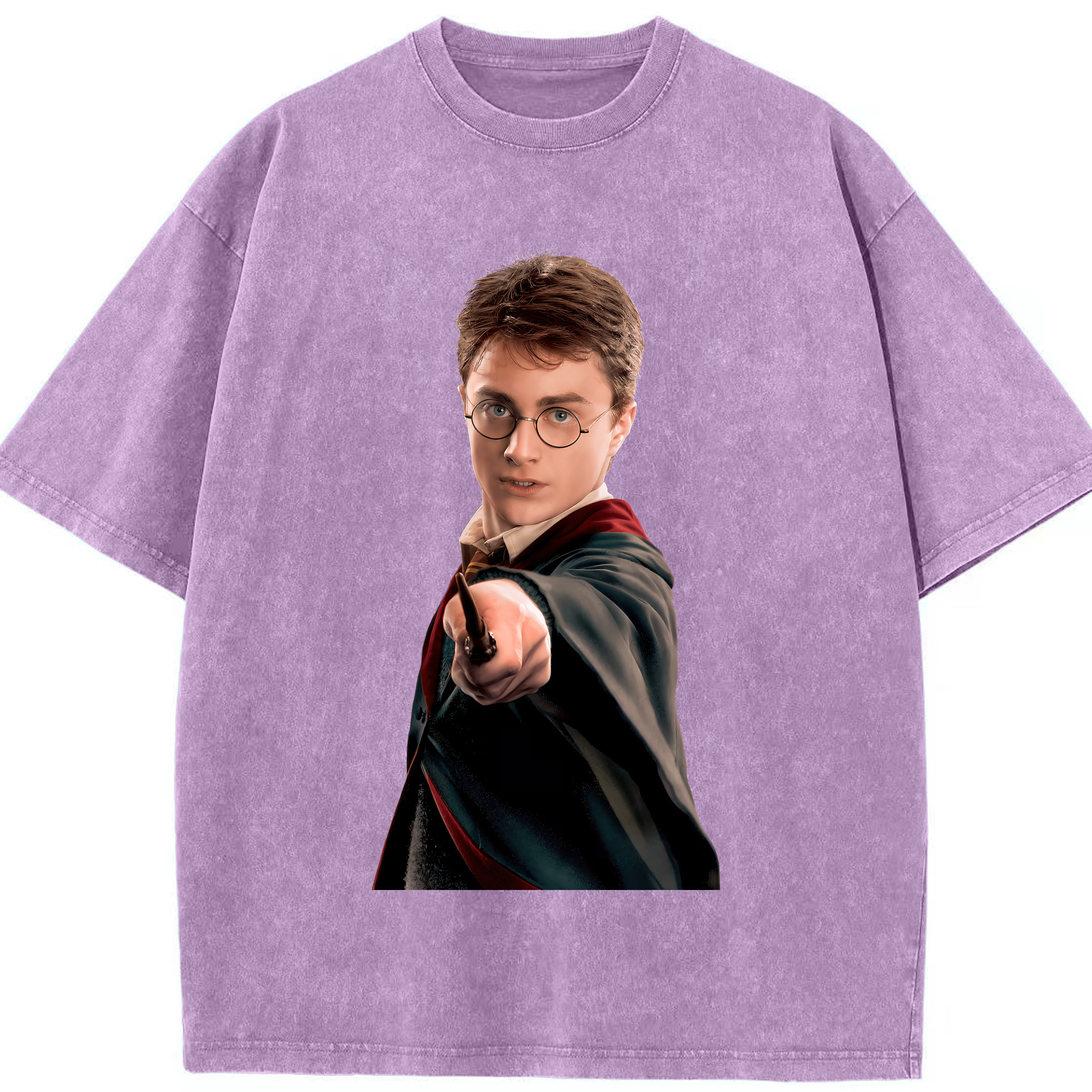 （画像用） Harry Potter ハリー・ポッターシリーズ 綿100% ヴィンテージ風 半袖Tシャツ（フロントプリント）