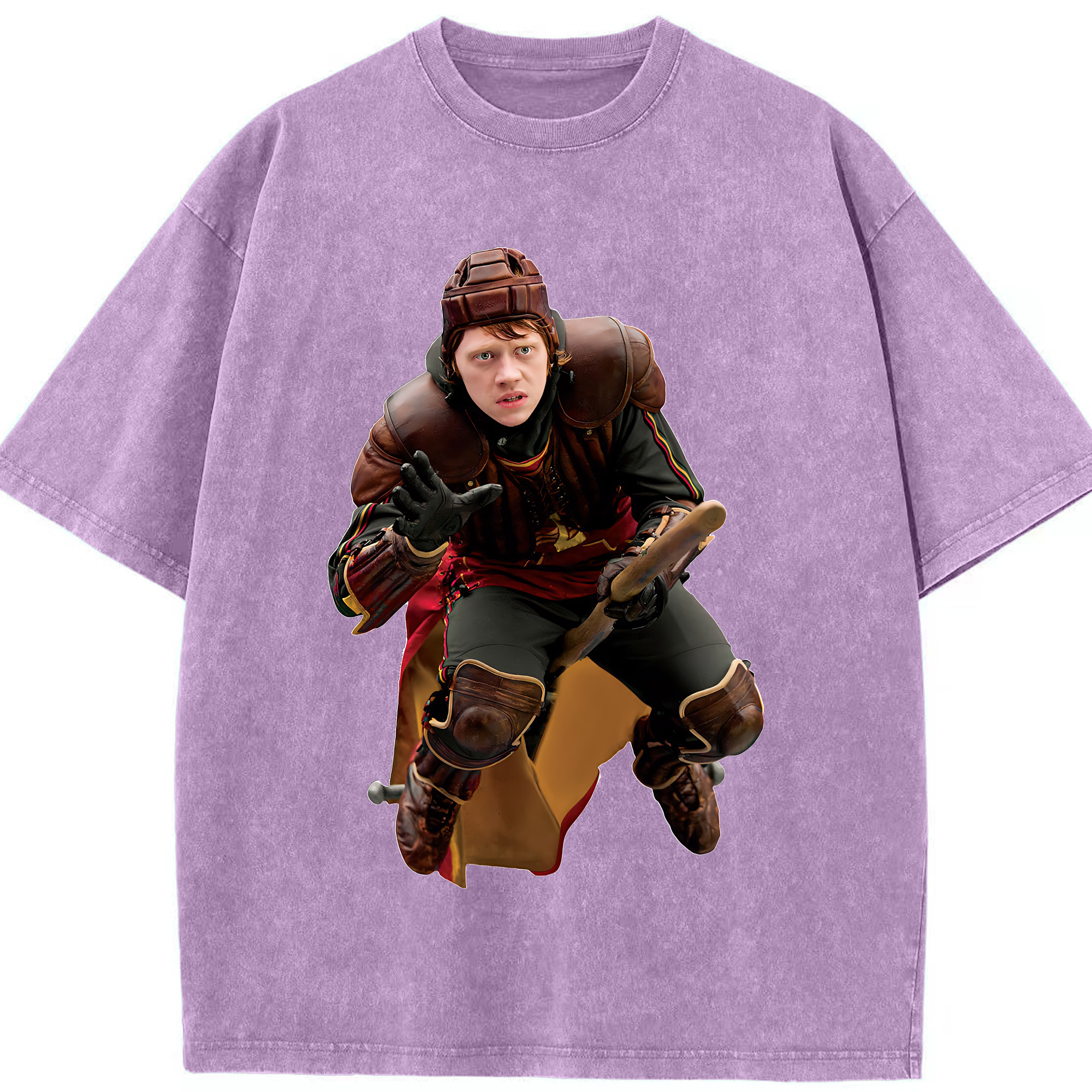 （画像用） Harry Potter ハリー・ポッターシリーズ 綿100% ヴィンテージ風 半袖Tシャツ（フロントプリント）