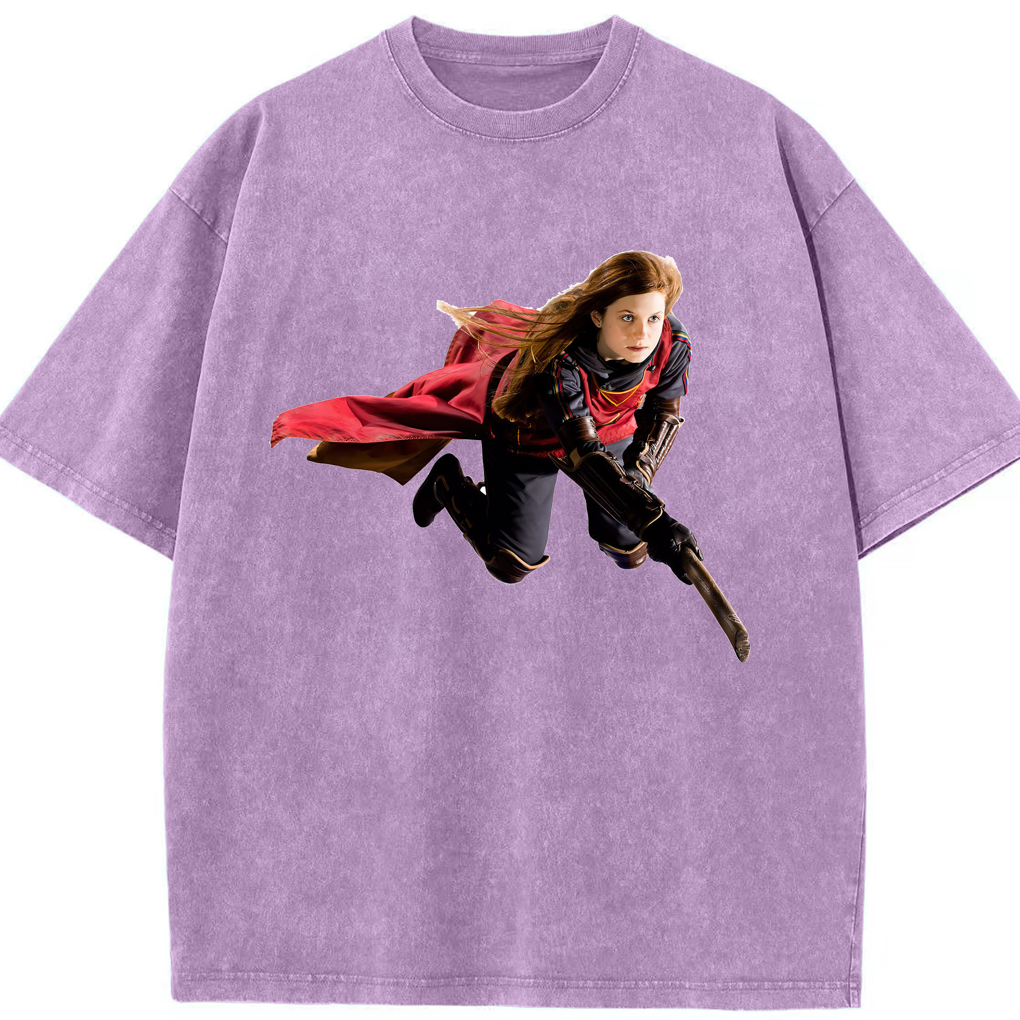（画像用） Harry Potter ハリー・ポッターシリーズ 綿100% ヴィンテージ風 半袖Tシャツ（フロントプリント）