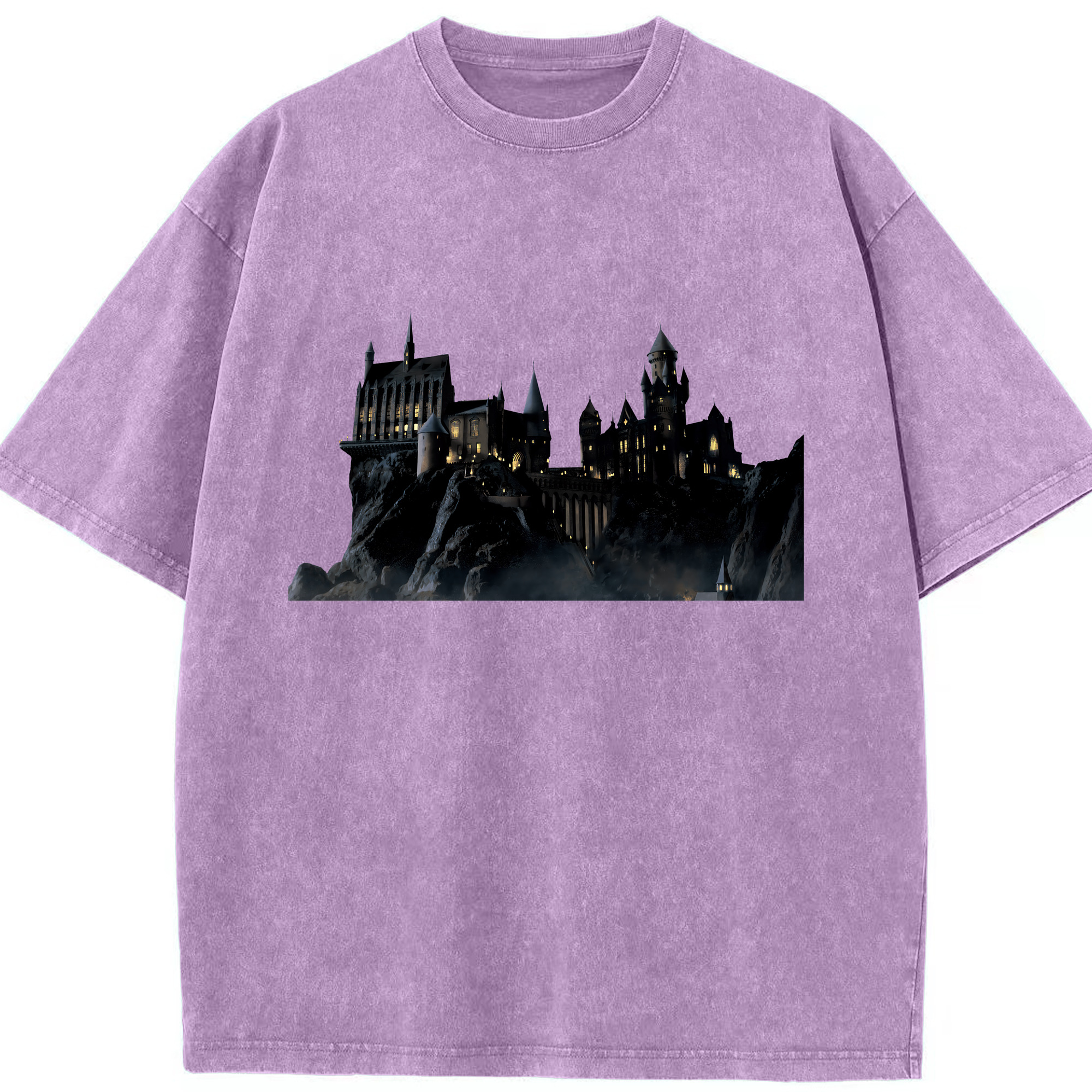 （画像用） Harry Potter ハリー・ポッターシリーズ 綿100% ヴィンテージ風 半袖Tシャツ（フロントプリント）