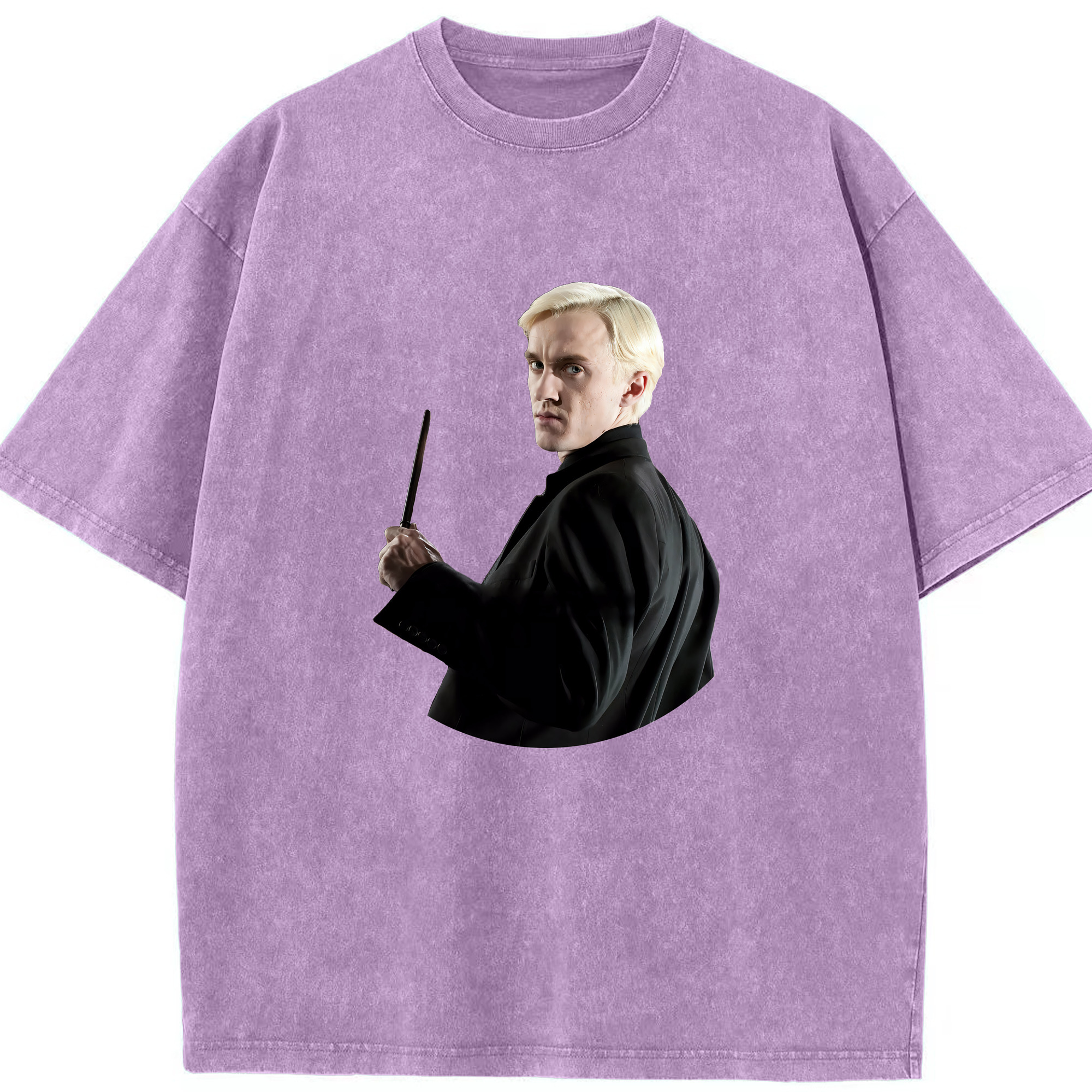 （画像用） Harry Potter ハリー・ポッターシリーズ 綿100% ヴィンテージ風 半袖Tシャツ（フロントプリント）