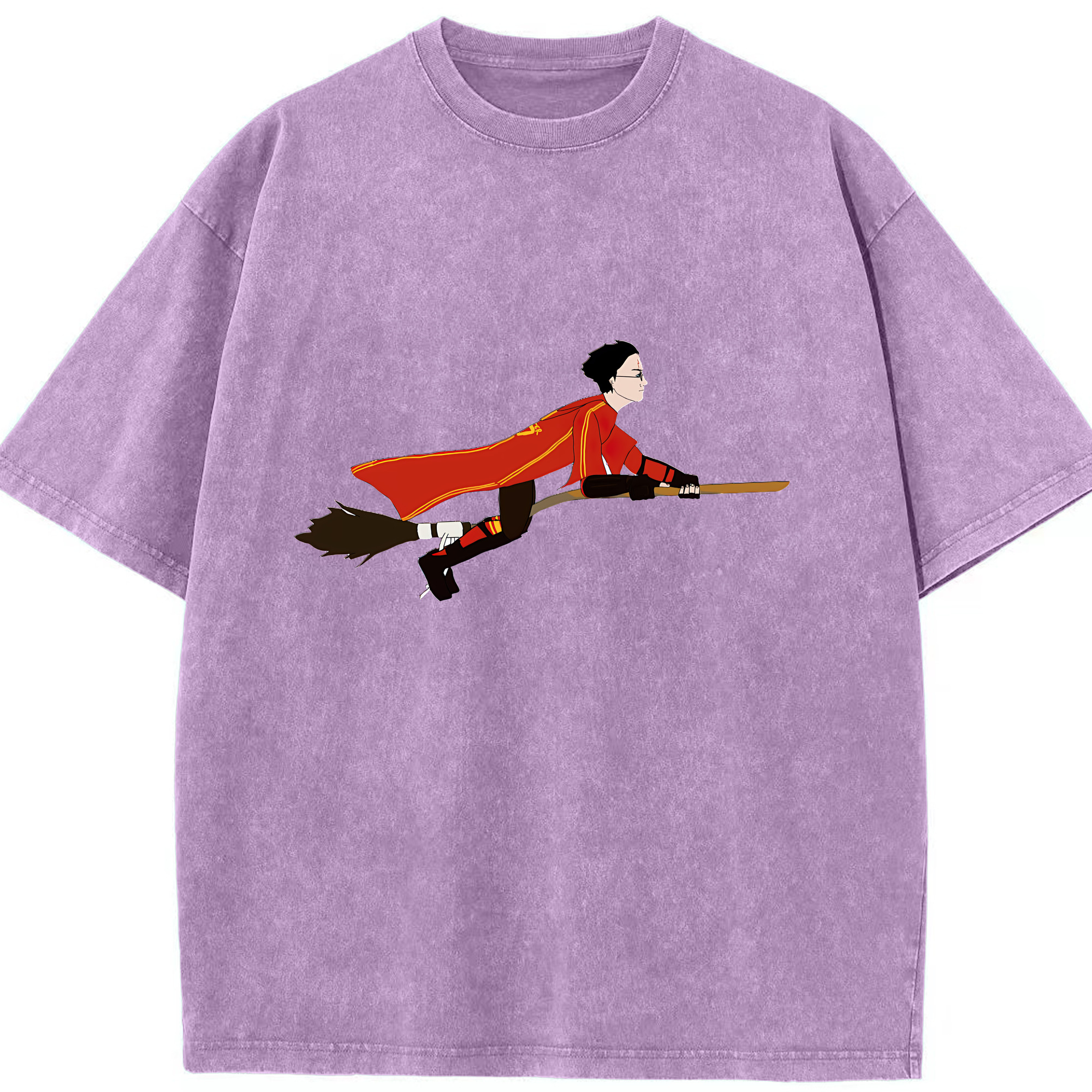 （画像用） Harry Potter ハリー・ポッターシリーズ 綿100% ヴィンテージ風 半袖Tシャツ（フロントプリント）