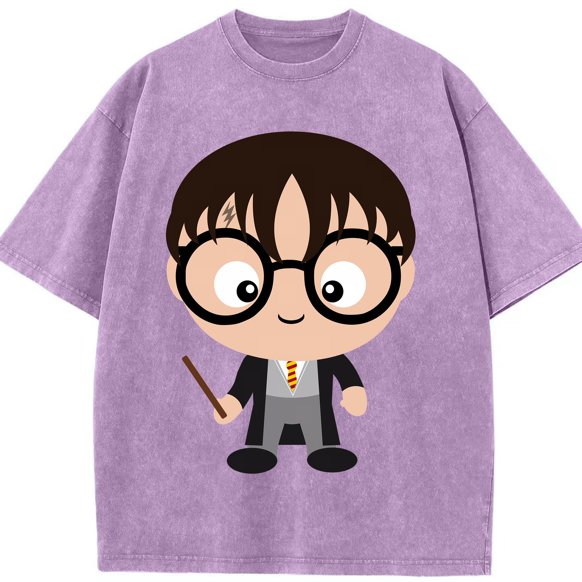 （画像用） Harry Potter ハリー・ポッターシリーズ 綿100% ヴィンテージ風 半袖Tシャツ（フロントプリント）