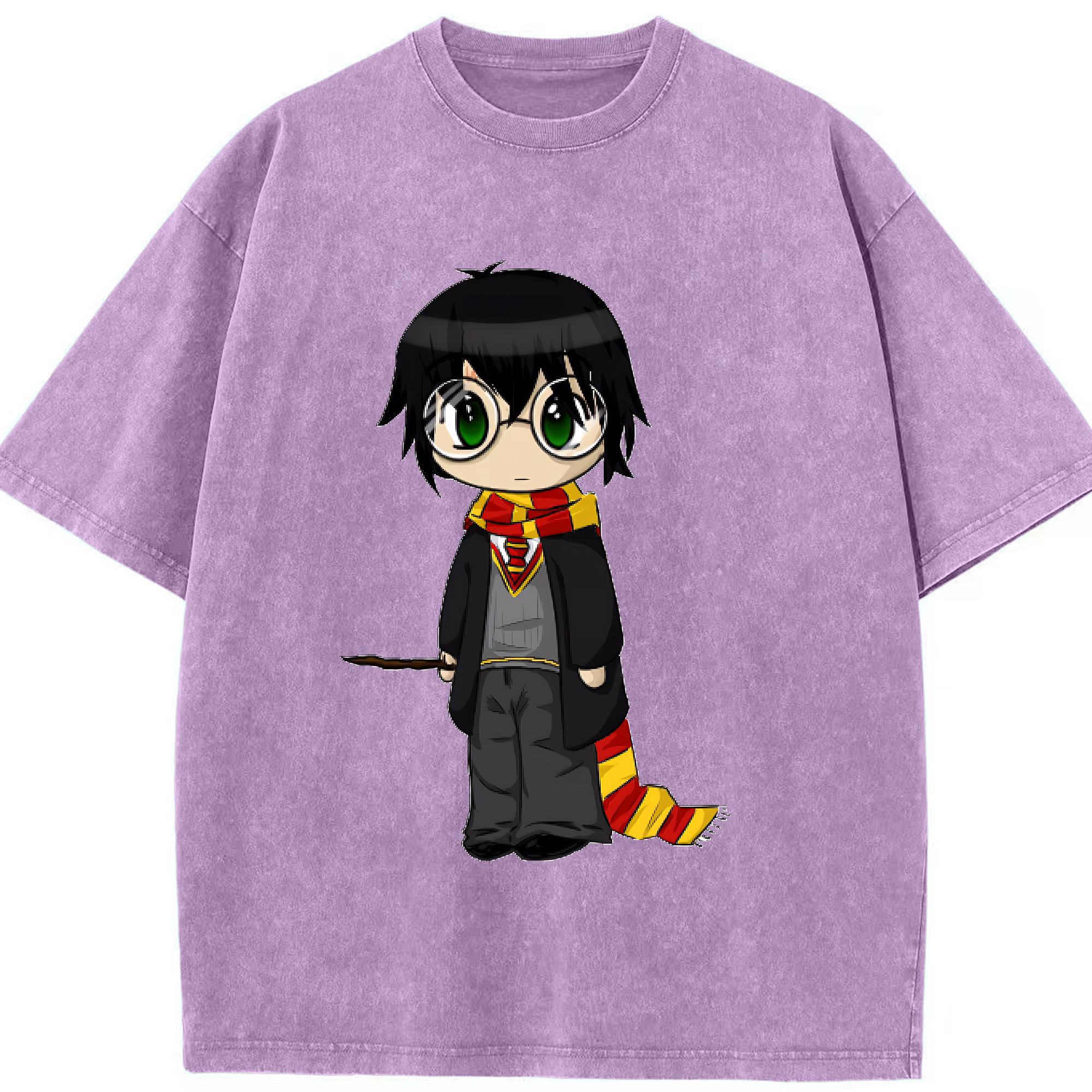 （画像用） Harry Potter ハリー・ポッターシリーズ 綿100% ヴィンテージ風 半袖Tシャツ（フロントプリント）