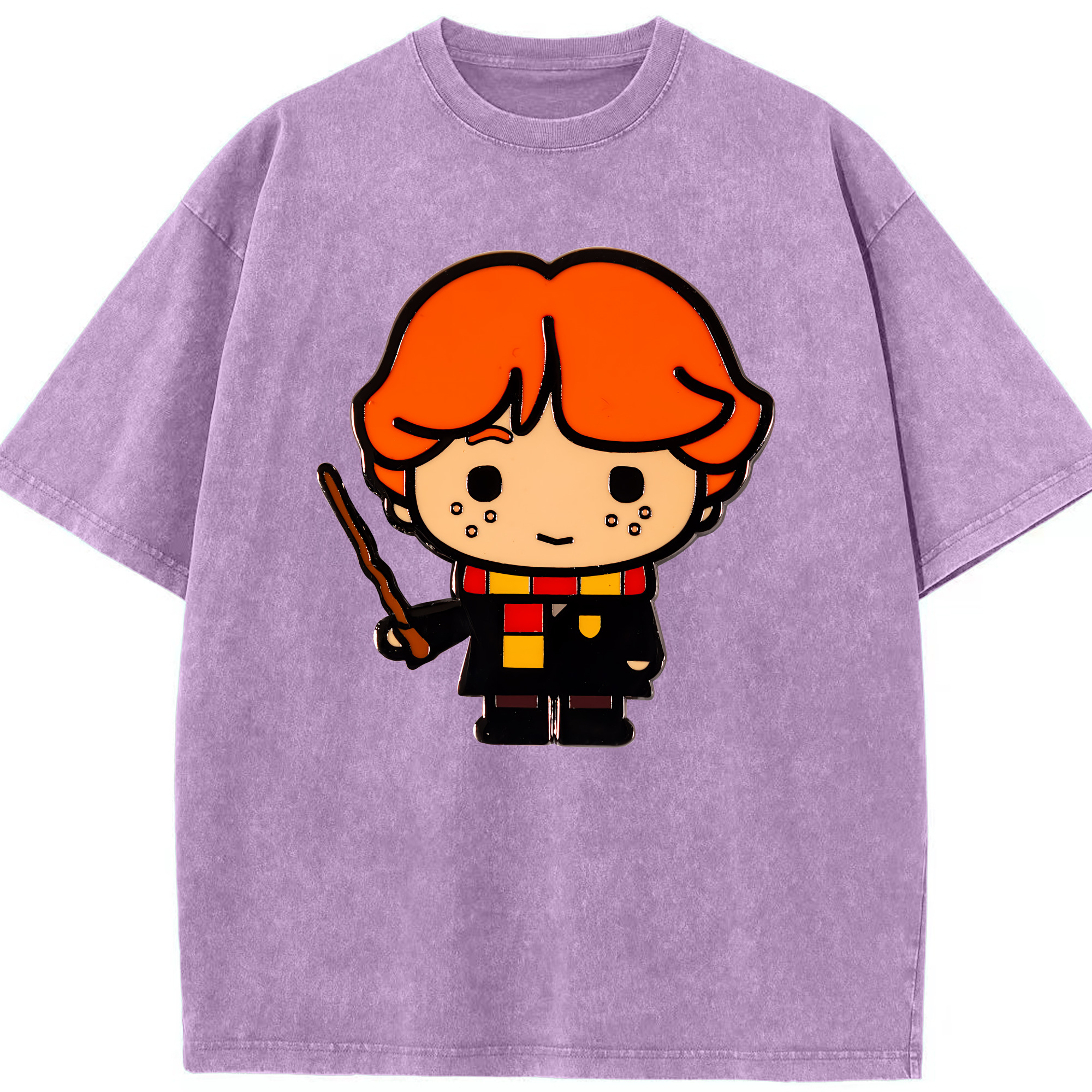 （画像用） Harry Potter ハリー・ポッターシリーズ 綿100% ヴィンテージ風 半袖Tシャツ（フロントプリント）