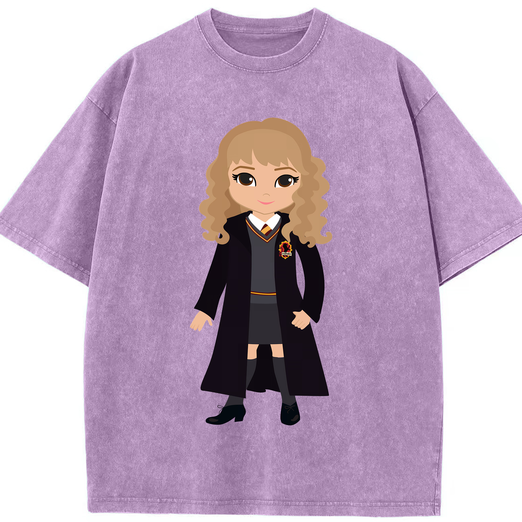 （画像用） Harry Potter ハリー・ポッターシリーズ 綿100% ヴィンテージ風 半袖Tシャツ（フロントプリント）