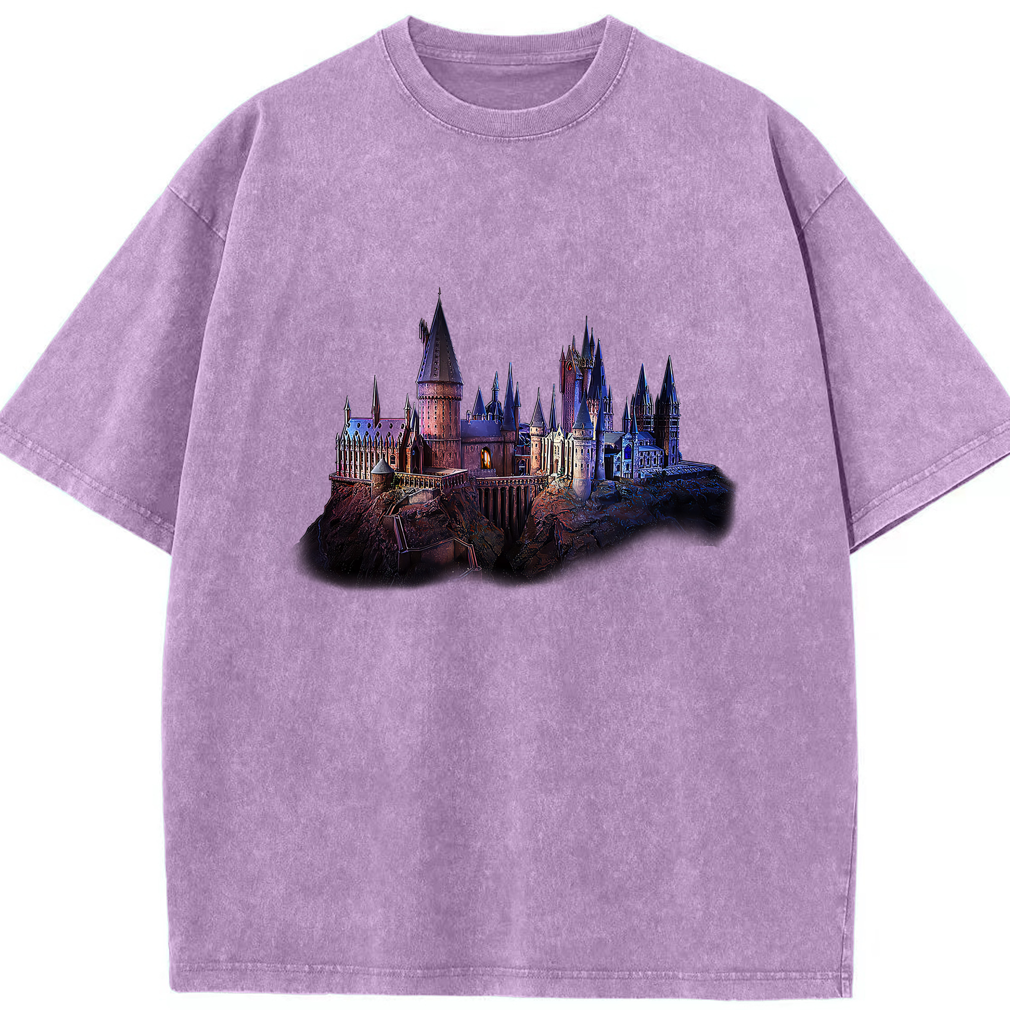 （画像用） Harry Potter ハリー・ポッターシリーズ 綿100% ヴィンテージ風 半袖Tシャツ（フロントプリント）
