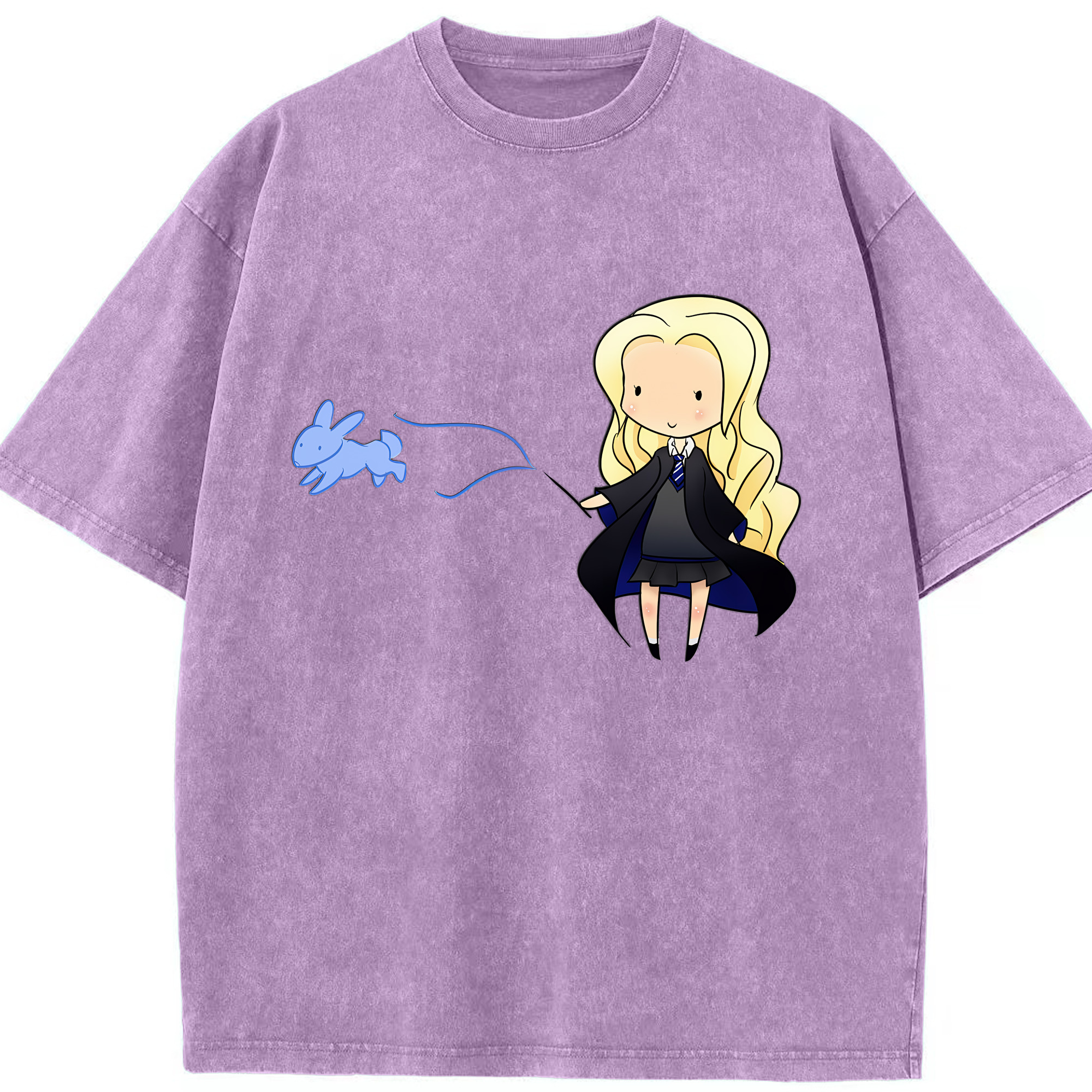 （画像用） Harry Potter ハリー・ポッターシリーズ 綿100% ヴィンテージ風 半袖Tシャツ（フロントプリント）