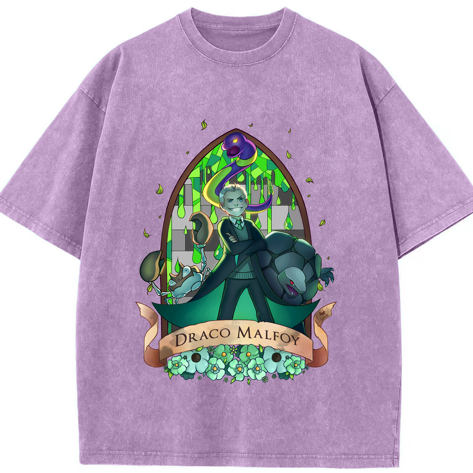 （画像用） Harry Potter ハリー・ポッターシリーズ 綿100% ヴィンテージ風 半袖Tシャツ（フロントプリント）