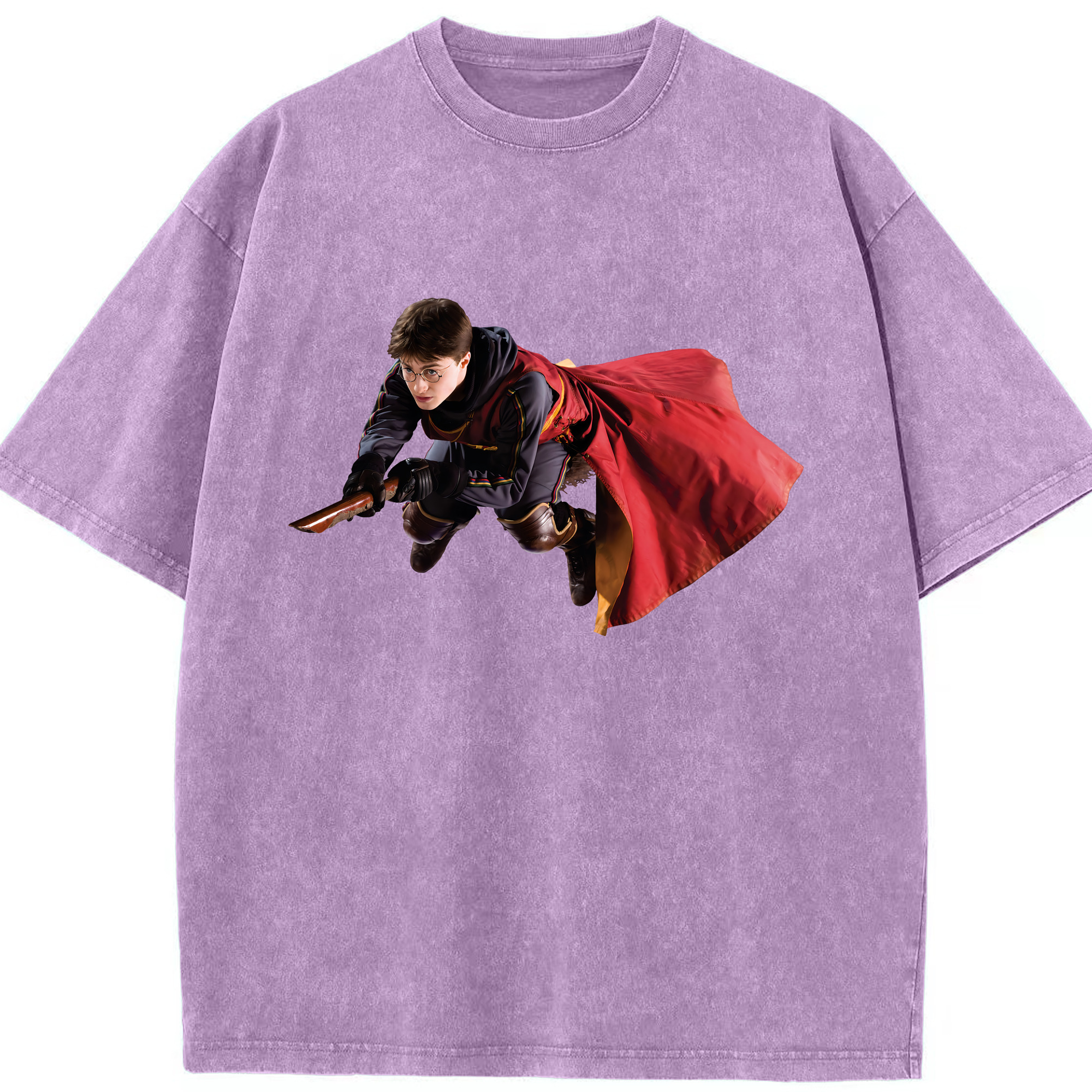 （画像用） Harry Potter ハリー・ポッターシリーズ 綿100% ヴィンテージ風 半袖Tシャツ（フロントプリント）