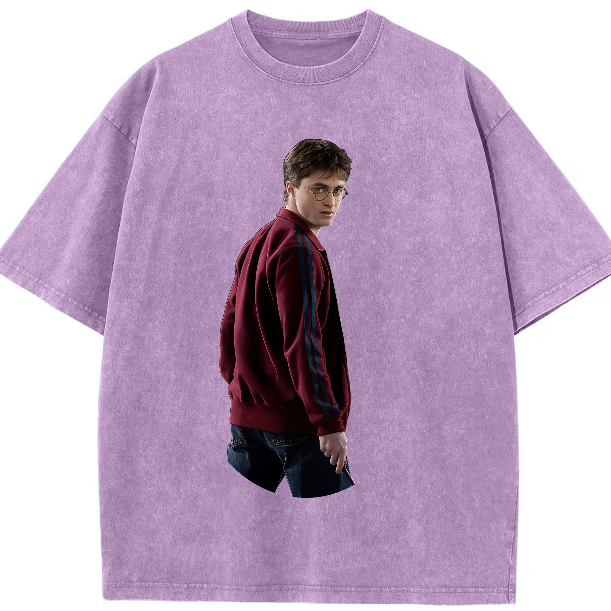 （画像用） Harry Potter ハリー・ポッターシリーズ 綿100% ヴィンテージ風 半袖Tシャツ（フロントプリント）