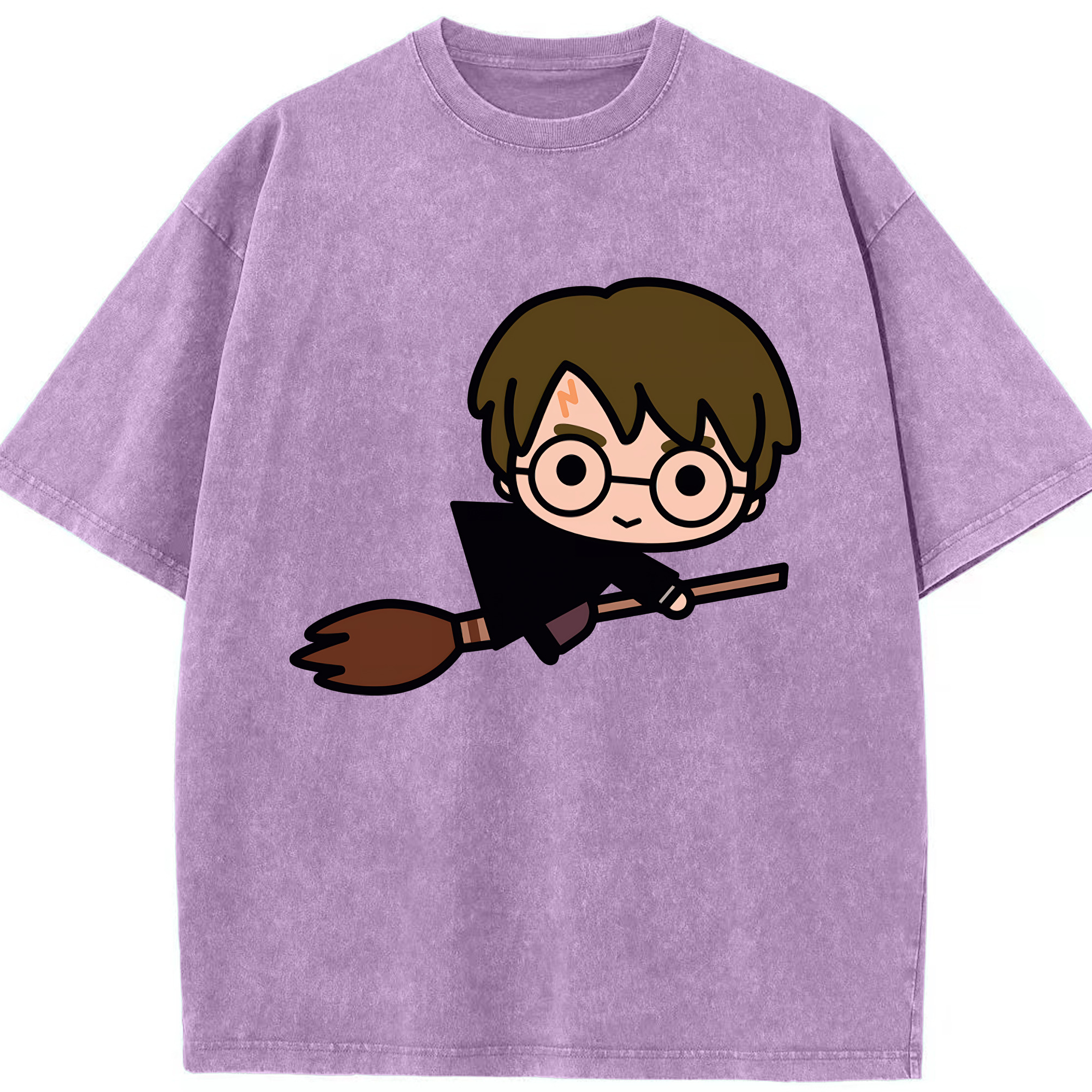 （画像用） Harry Potter ハリー・ポッターシリーズ 綿100% ヴィンテージ風 半袖Tシャツ（フロントプリント）