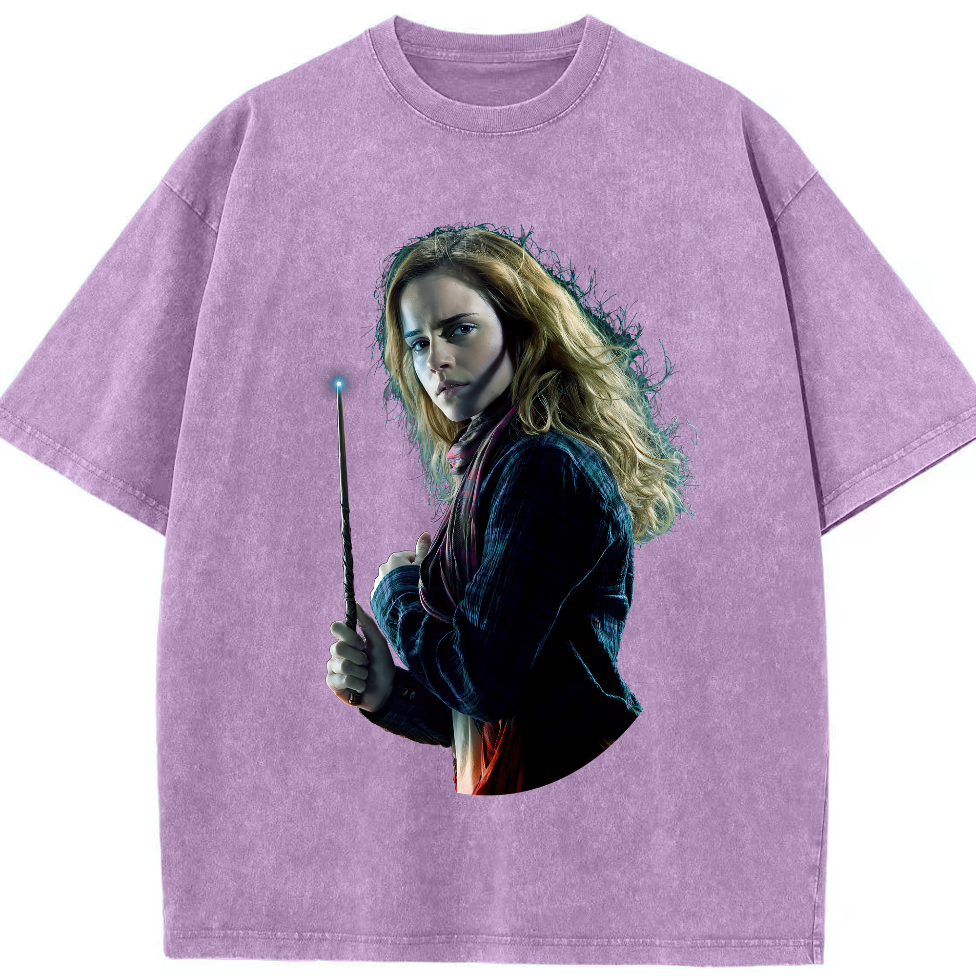 （画像用） Harry Potter ハリー・ポッターシリーズ 綿100% ヴィンテージ風 半袖Tシャツ（フロントプリント）