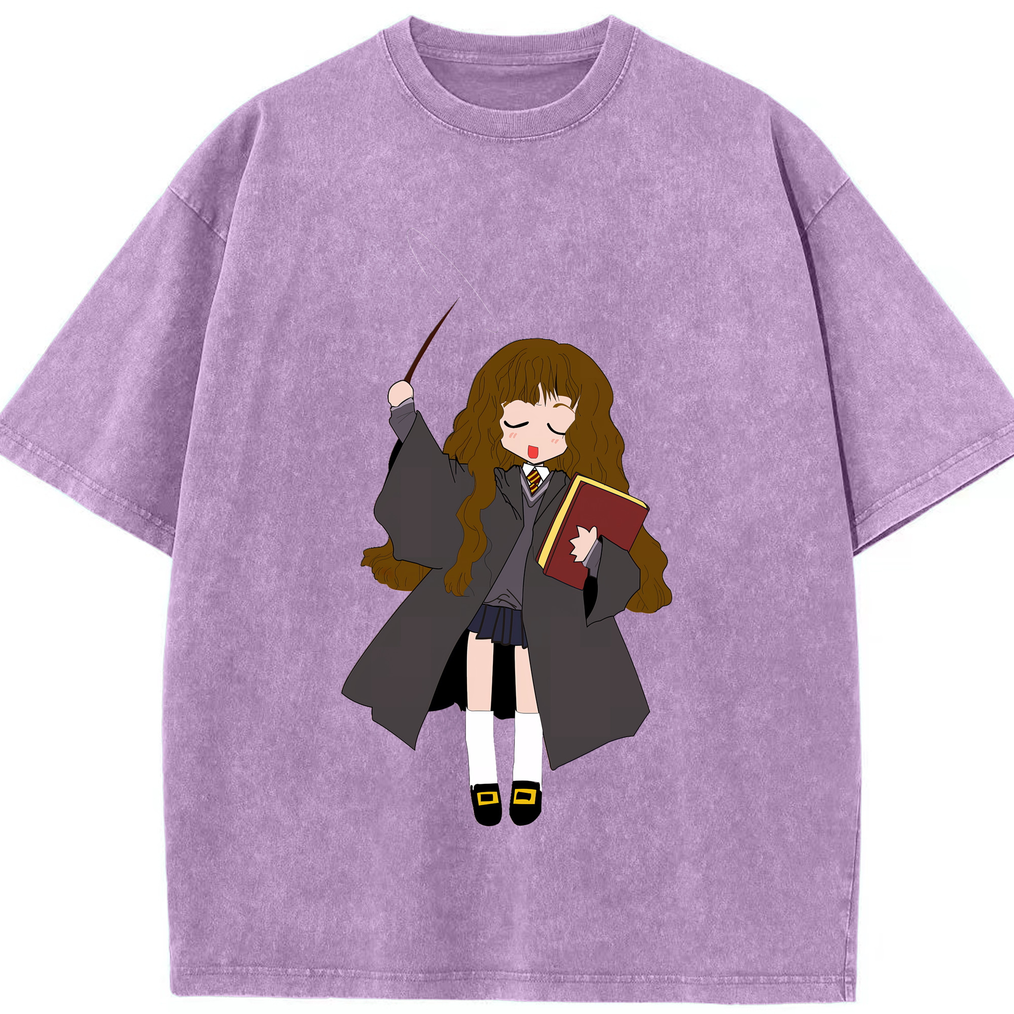 （画像用） Harry Potter ハリー・ポッターシリーズ 綿100% ヴィンテージ風 半袖Tシャツ（フロントプリント）