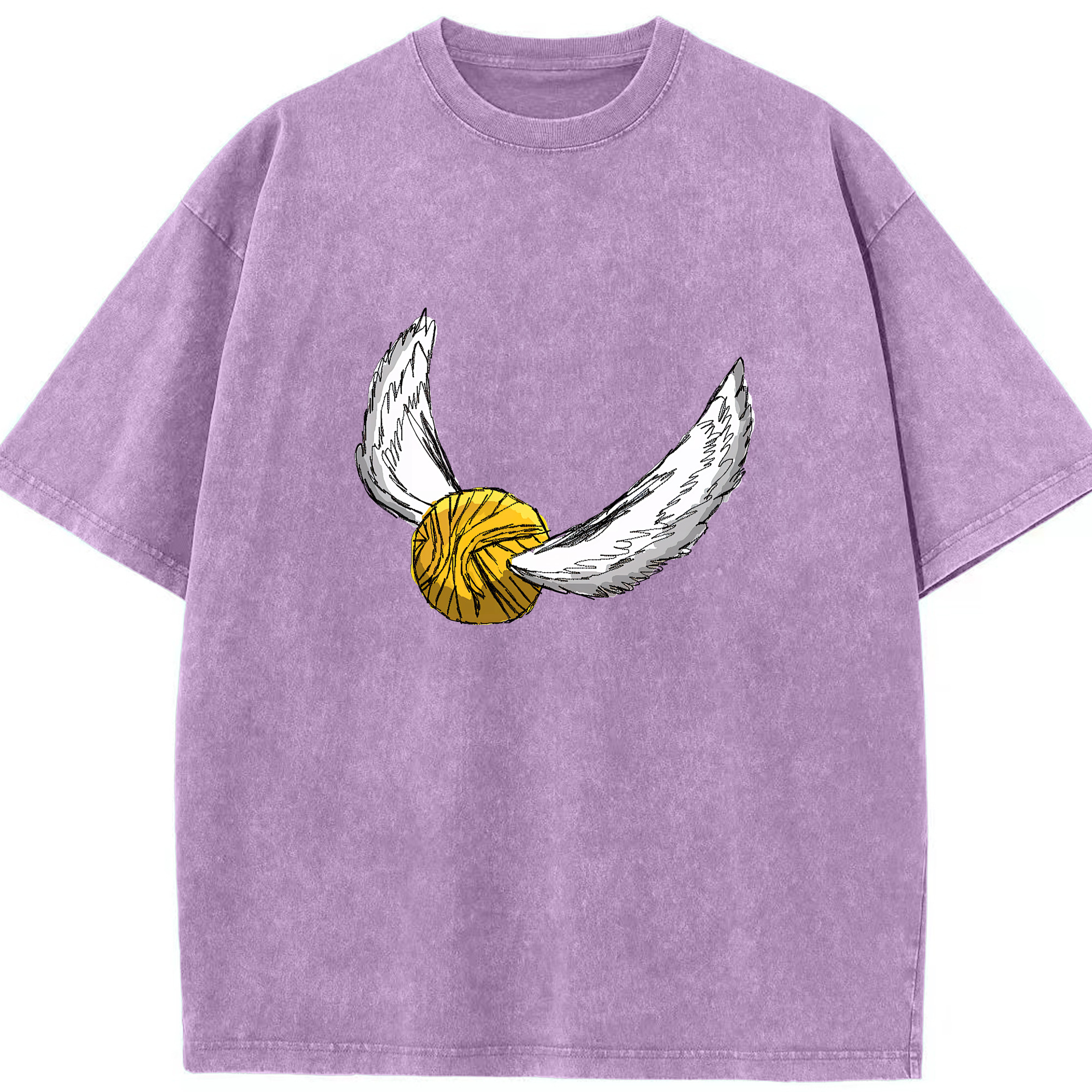 （画像用） Harry Potter ハリー・ポッターシリーズ 綿100% ヴィンテージ風 半袖Tシャツ（フロントプリント）