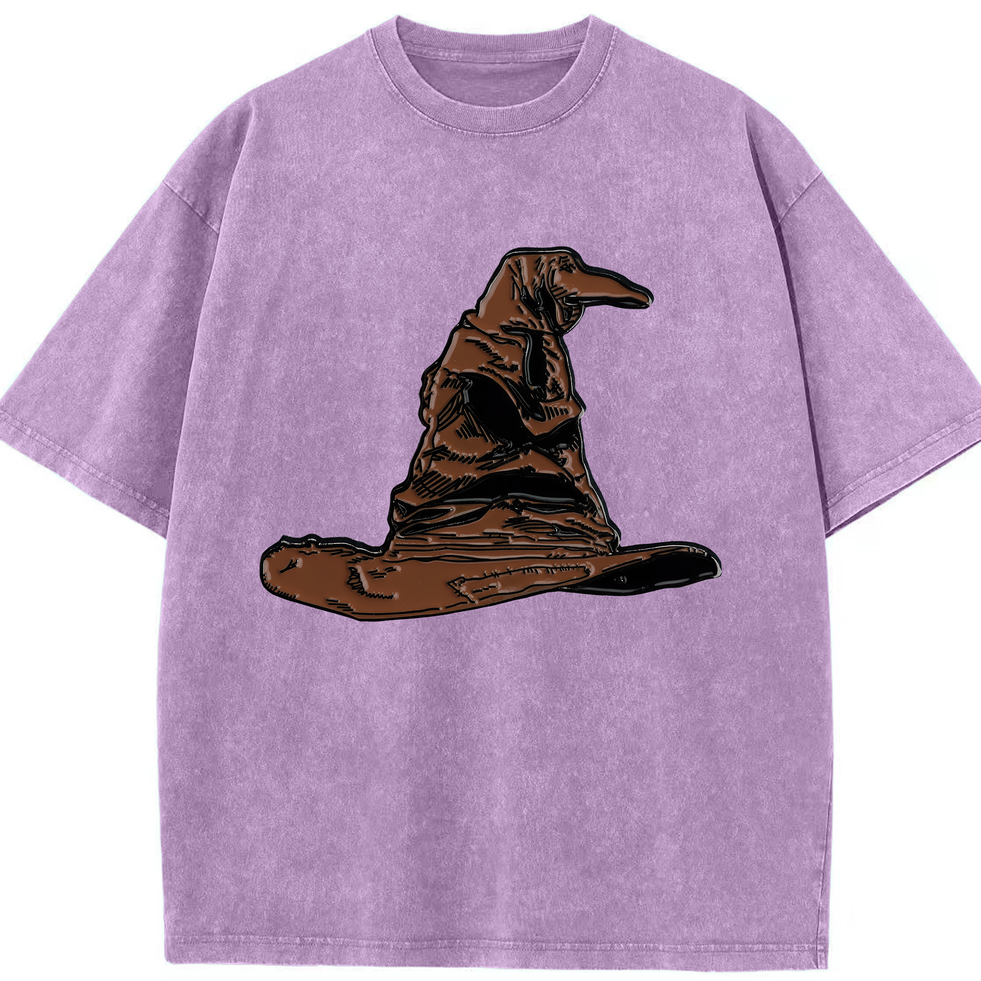 （画像用） Harry Potter ハリー・ポッターシリーズ 綿100% ヴィンテージ風 半袖Tシャツ（フロントプリント）