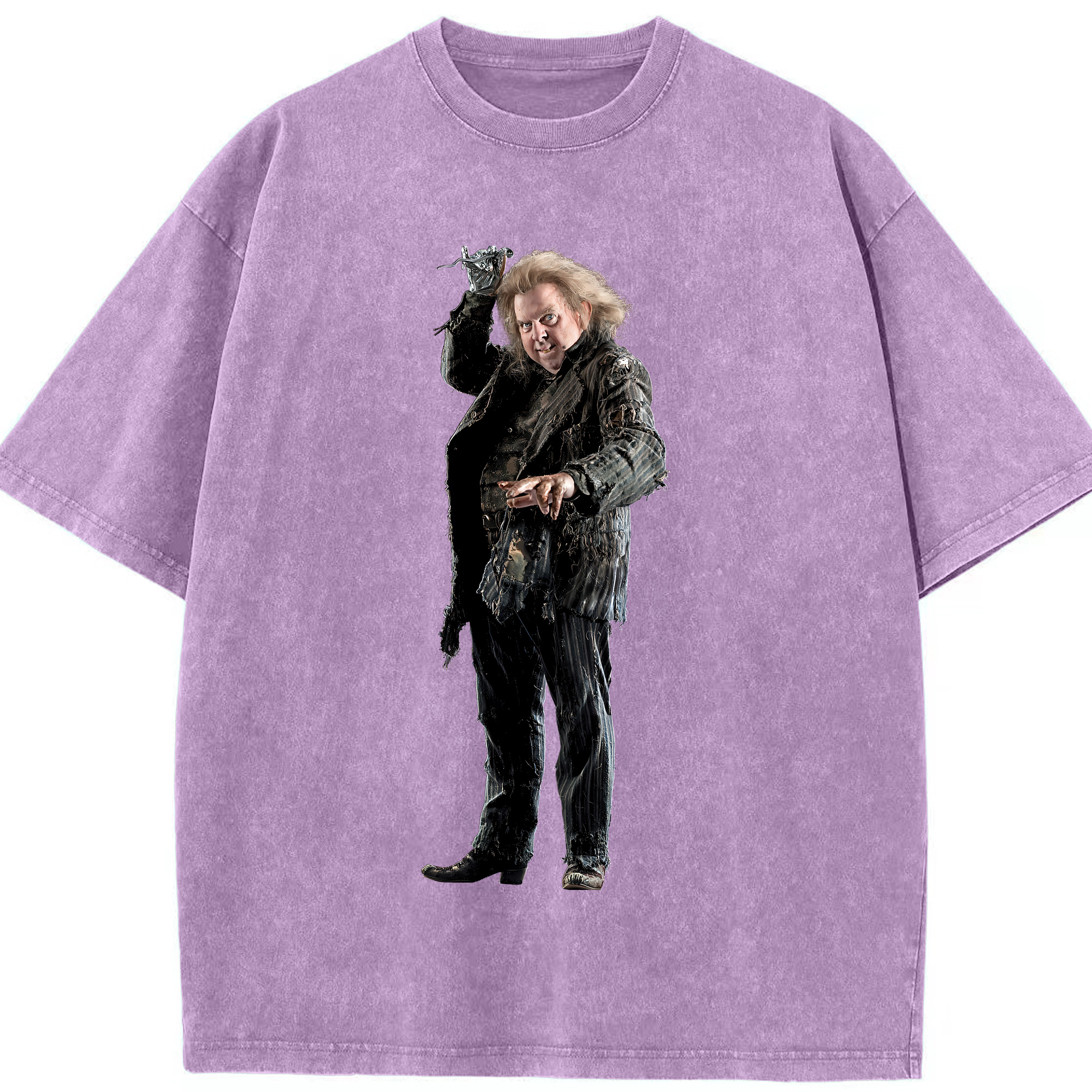 （画像用） Harry Potter ハリー・ポッターシリーズ 綿100% ヴィンテージ風 半袖Tシャツ（フロントプリント）