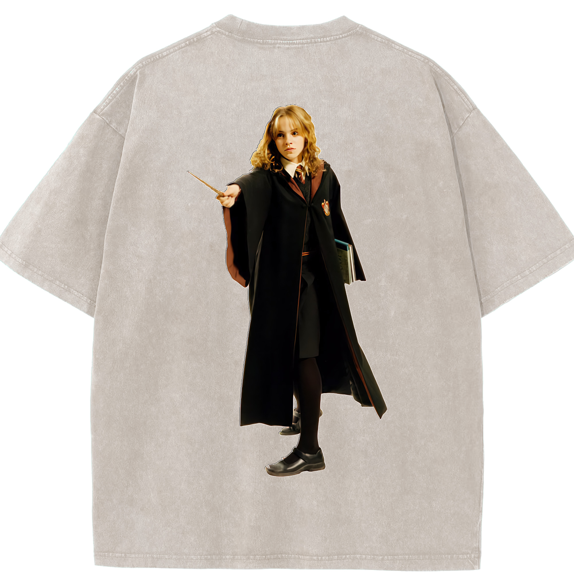 （画像用） Harry Potter ハリー・ポッターシリーズ 綿100% ヴィンテージ風 半袖Tシャツ（背面プリント）