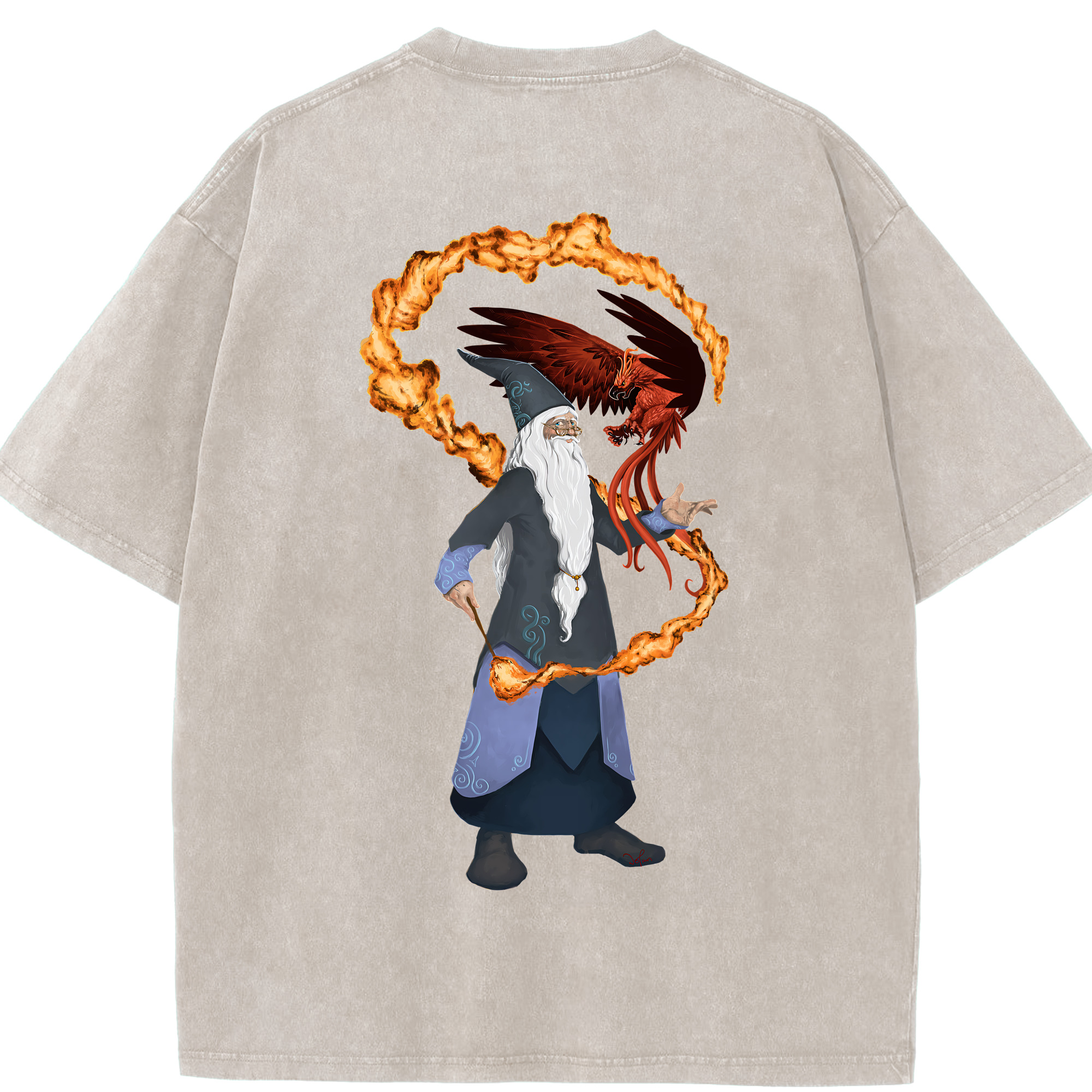 （画像用） Harry Potter ハリー・ポッターシリーズ 綿100% ヴィンテージ風 半袖Tシャツ（背面プリント）