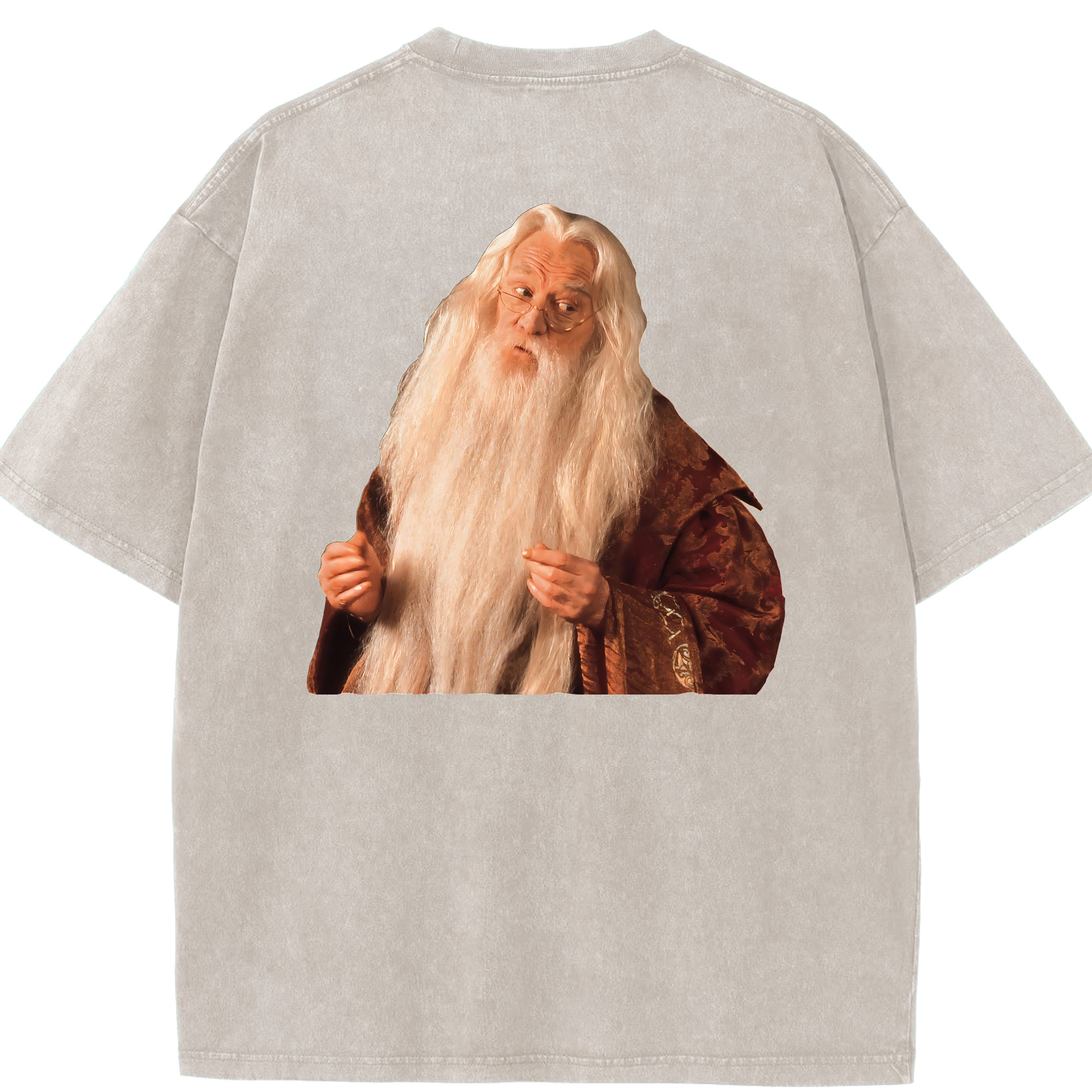（画像用） Harry Potter ハリー・ポッターシリーズ 綿100% ヴィンテージ風 半袖Tシャツ（背面プリント）