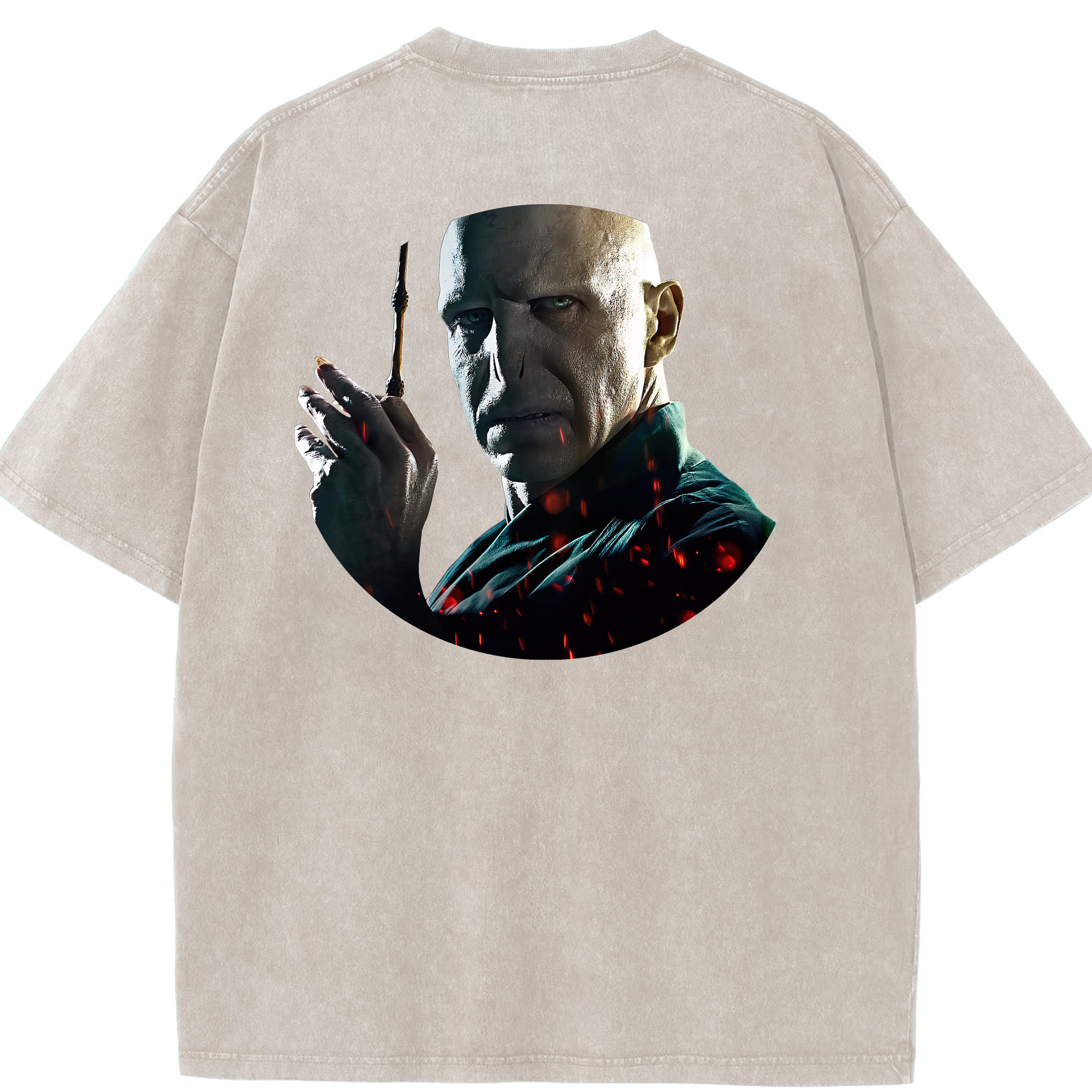 （画像用） Harry Potter ハリー・ポッターシリーズ 綿100% ヴィンテージ風 半袖Tシャツ（背面プリント）