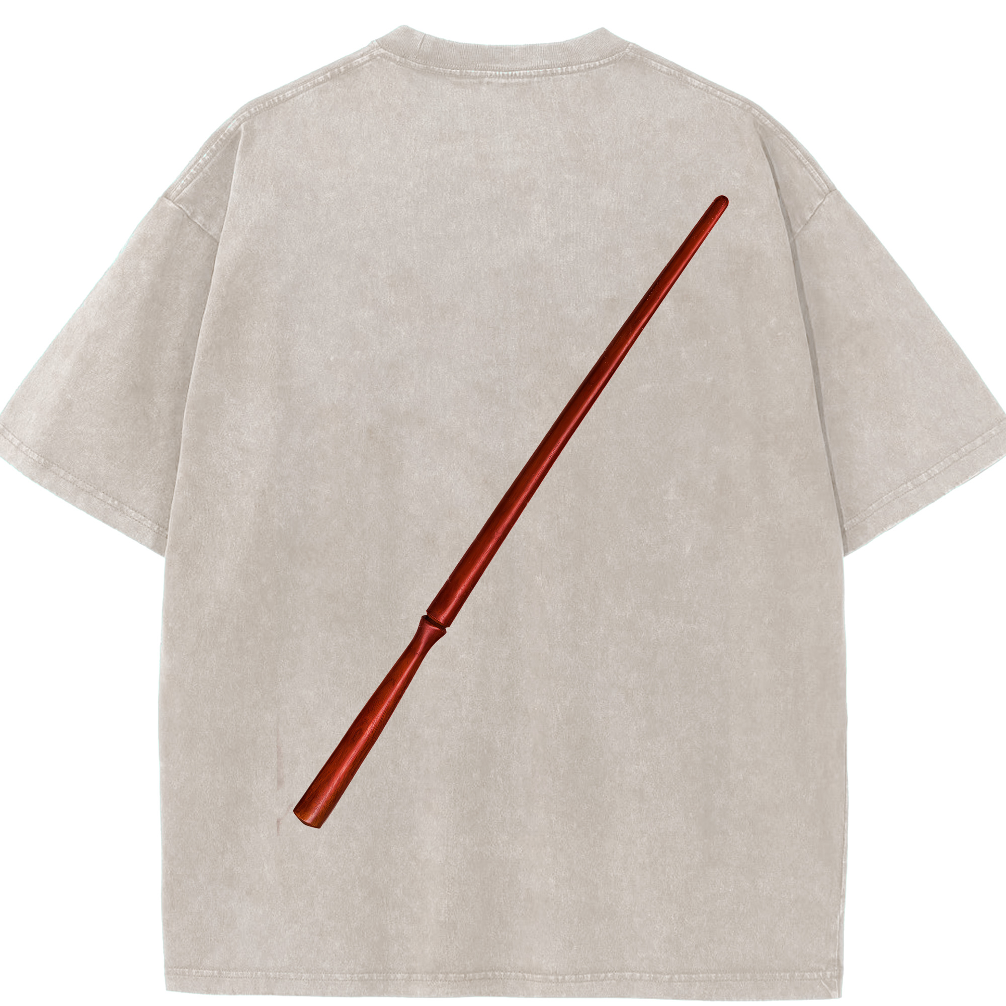（画像用） Harry Potter ハリー・ポッターシリーズ 綿100% ヴィンテージ風 半袖Tシャツ（背面プリント）