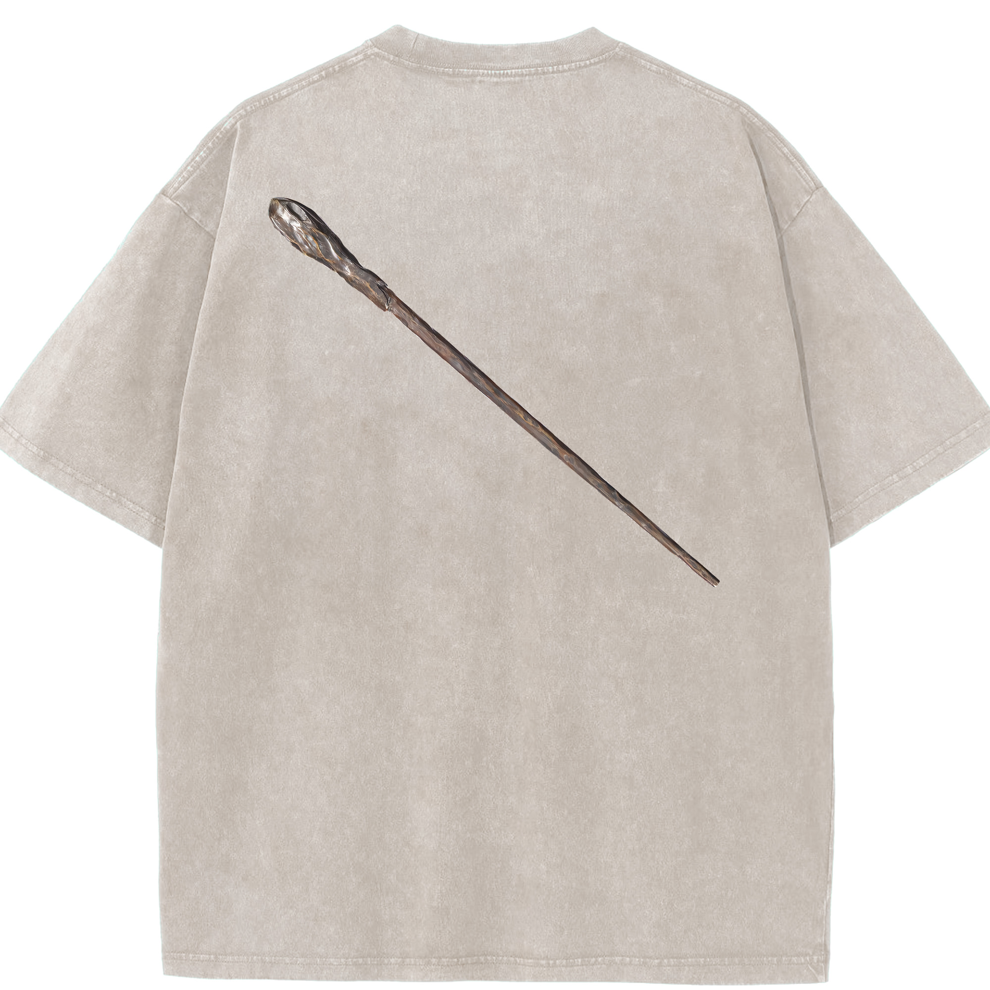 （画像用） Harry Potter ハリー・ポッターシリーズ 綿100% ヴィンテージ風 半袖Tシャツ（背面プリント）