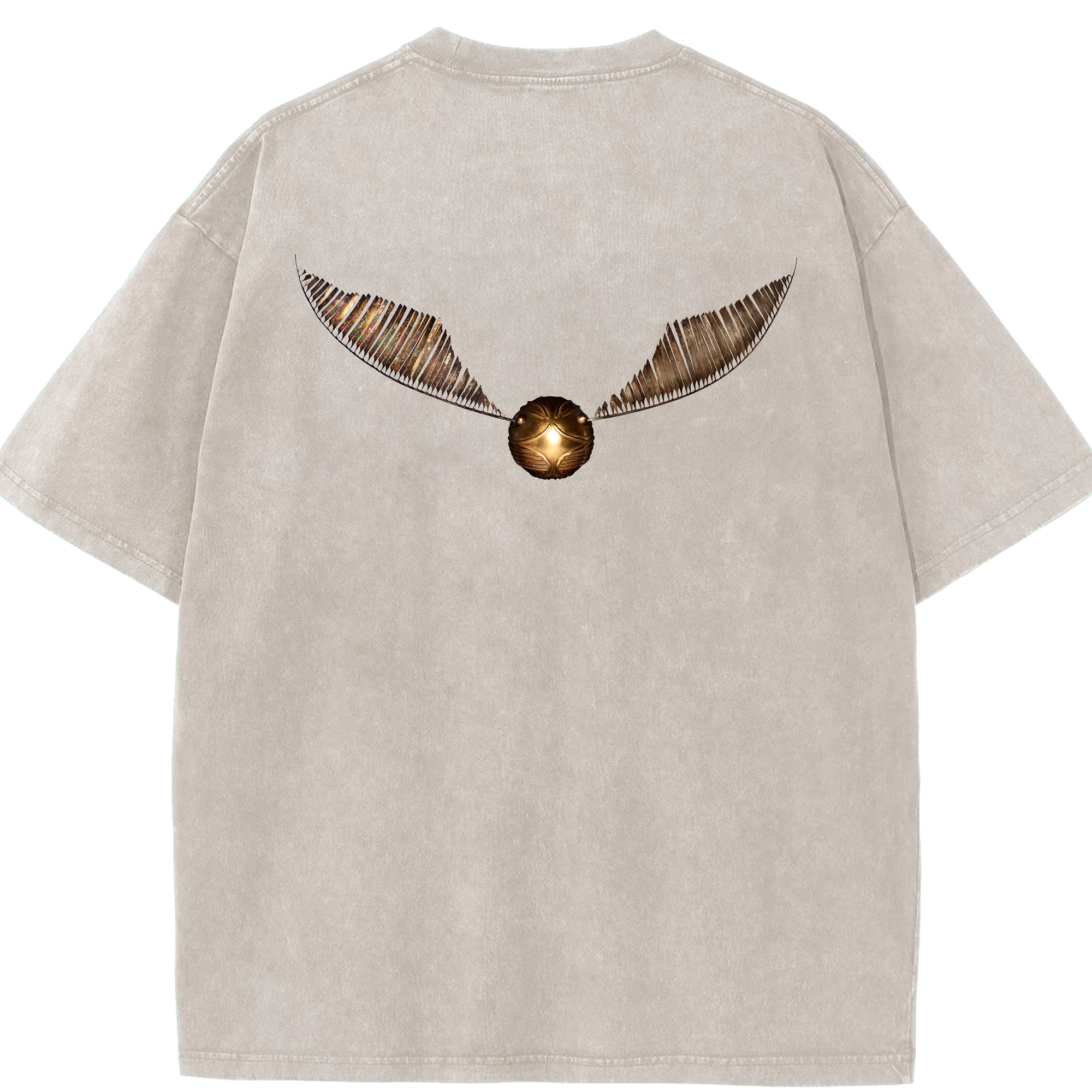 （画像用） Harry Potter ハリー・ポッターシリーズ 綿100% ヴィンテージ風 半袖Tシャツ（背面プリント）