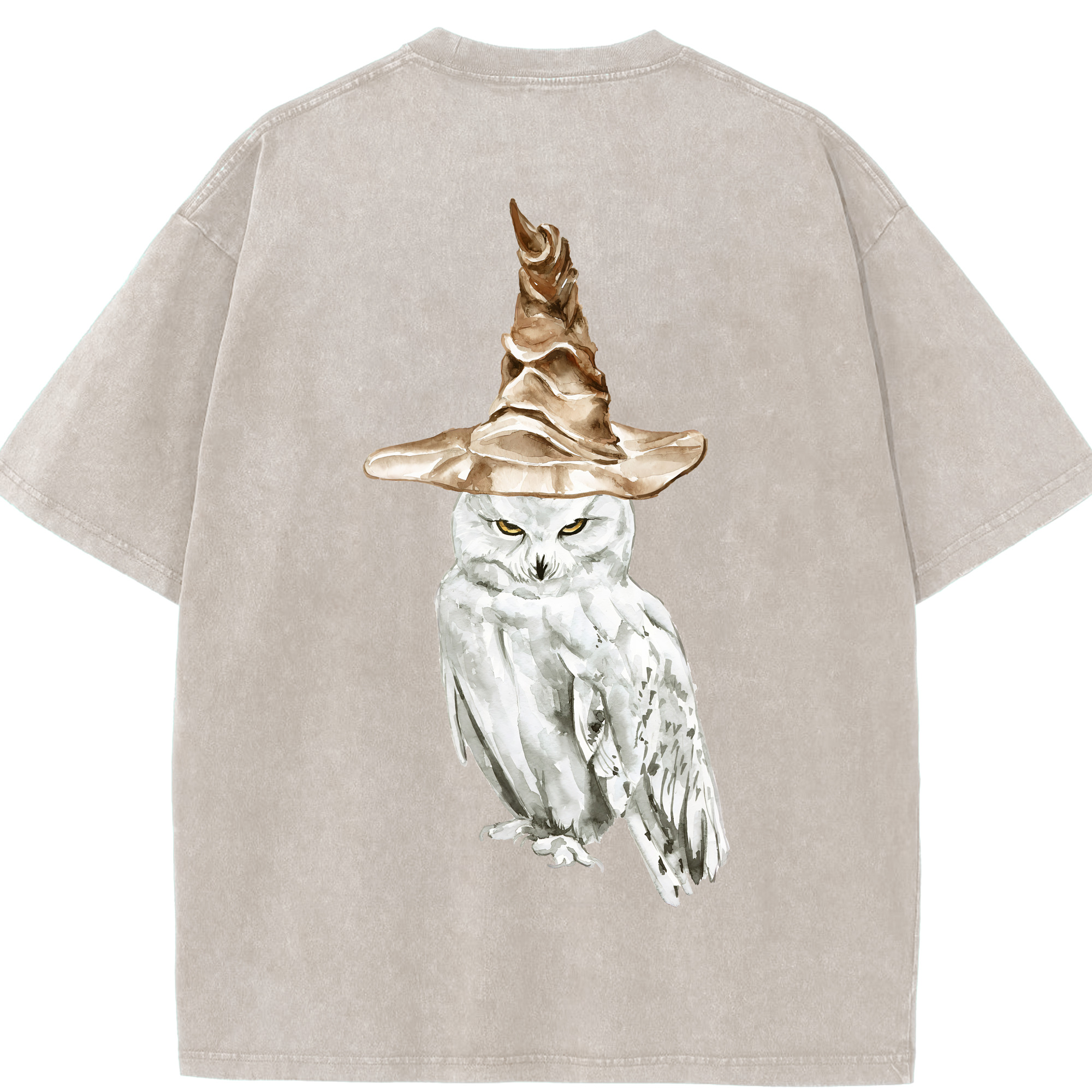 （画像用） Harry Potter ハリー・ポッターシリーズ 綿100% ヴィンテージ風 半袖Tシャツ（背面プリント）