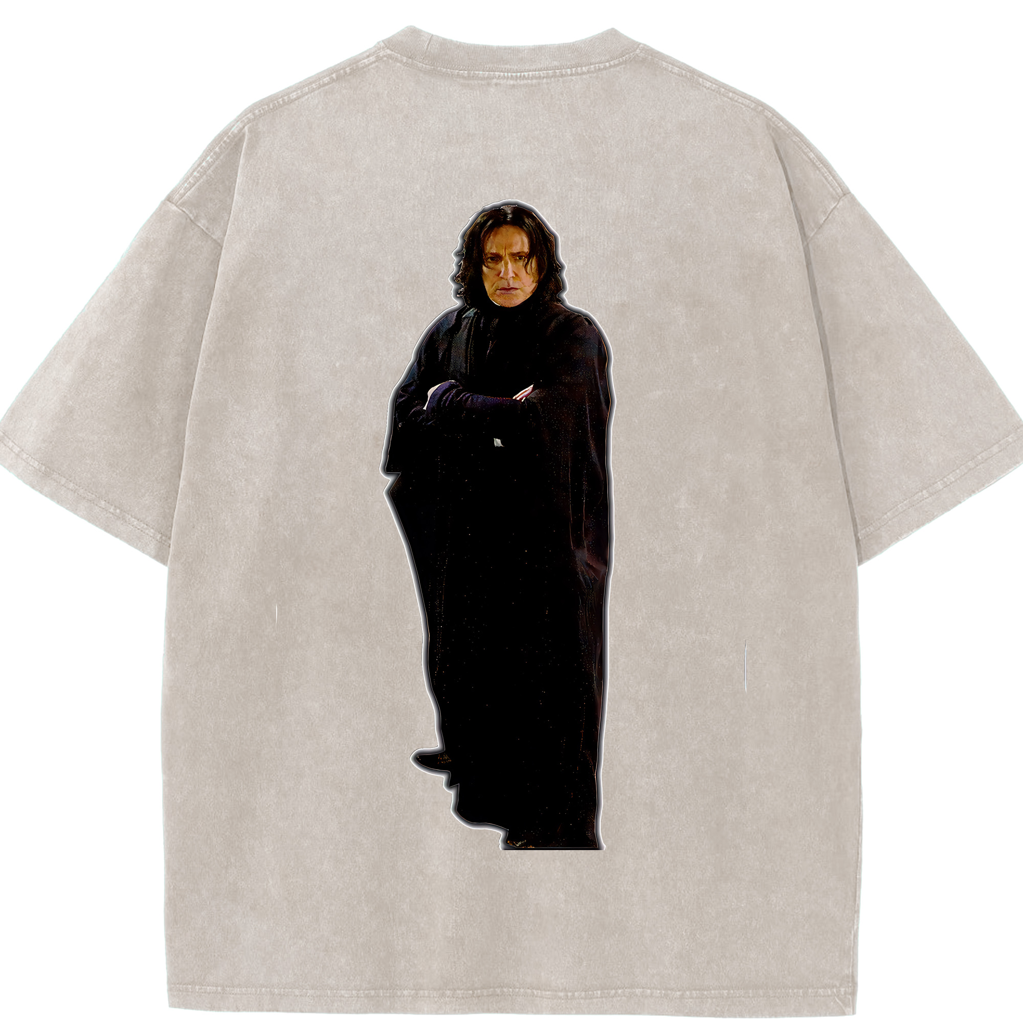 （画像用） Harry Potter ハリー・ポッターシリーズ 綿100% ヴィンテージ風 半袖Tシャツ（背面プリント）