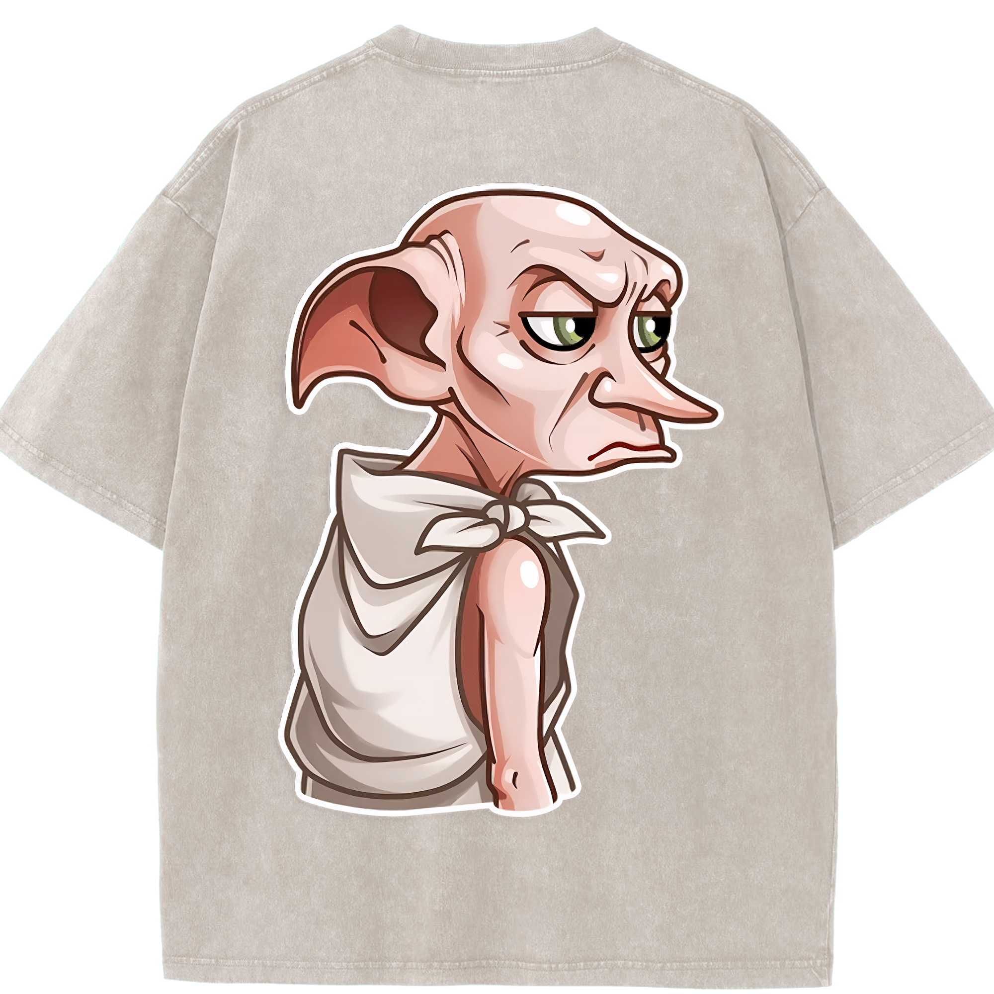 （画像用） Harry Potter ハリー・ポッターシリーズ 綿100% ヴィンテージ風 半袖Tシャツ（背面プリント）