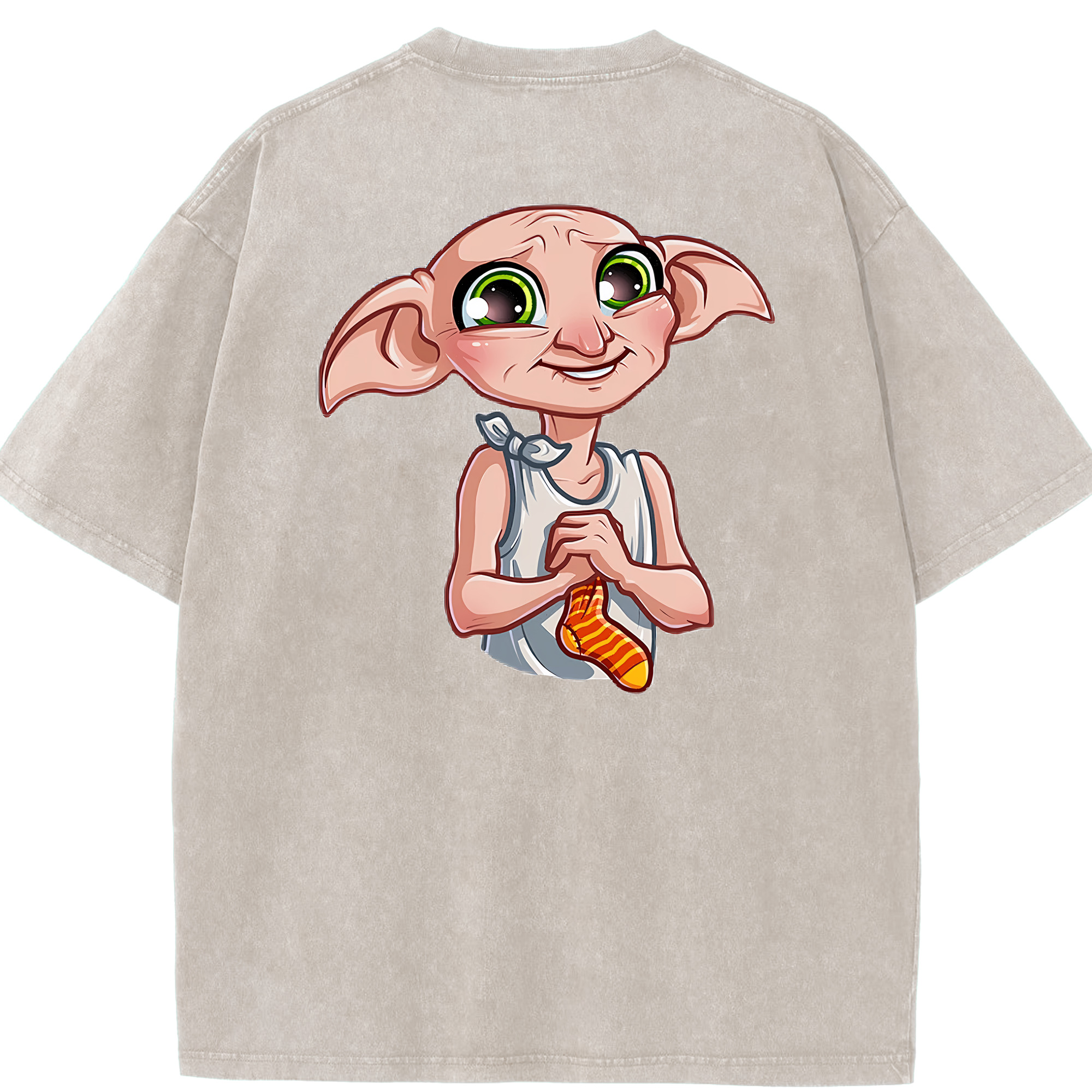 （画像用） Harry Potter ハリー・ポッターシリーズ 綿100% ヴィンテージ風 半袖Tシャツ（背面プリント）