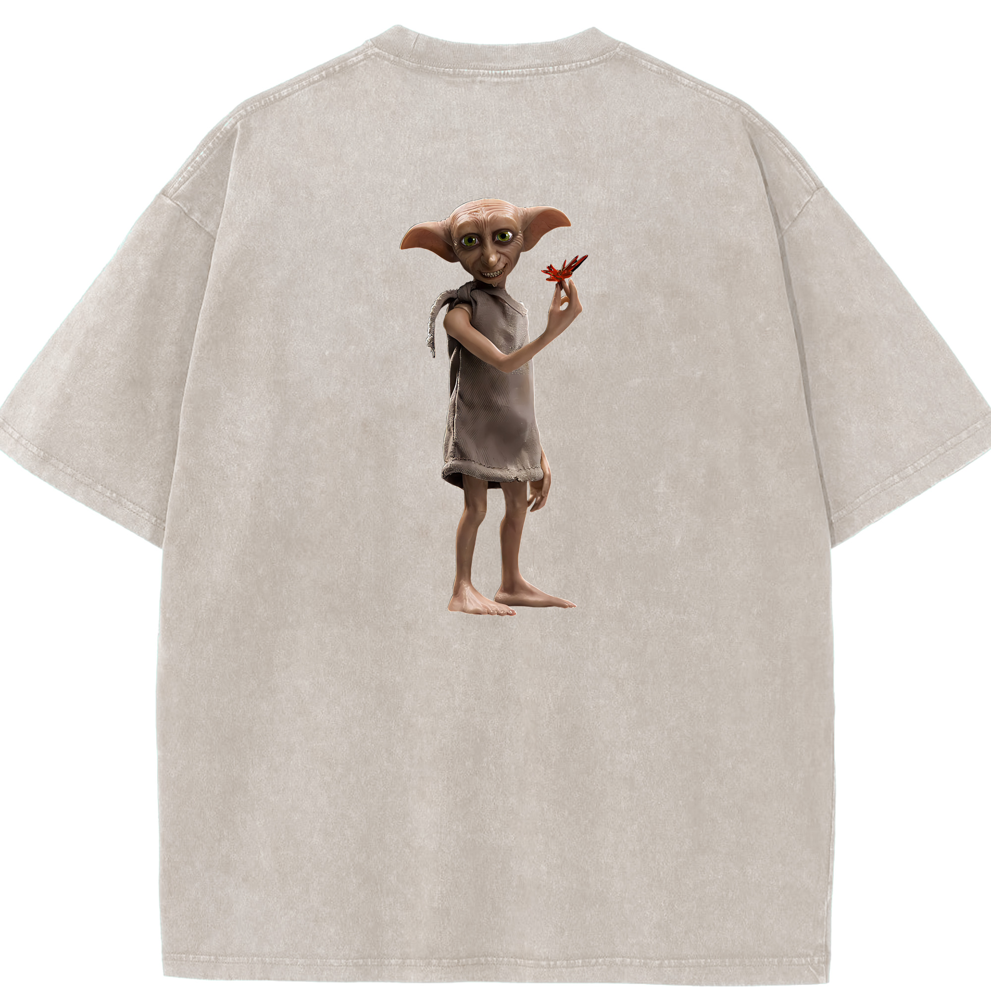 （画像用） Harry Potter ハリー・ポッターシリーズ 綿100% ヴィンテージ風 半袖Tシャツ（背面プリント）