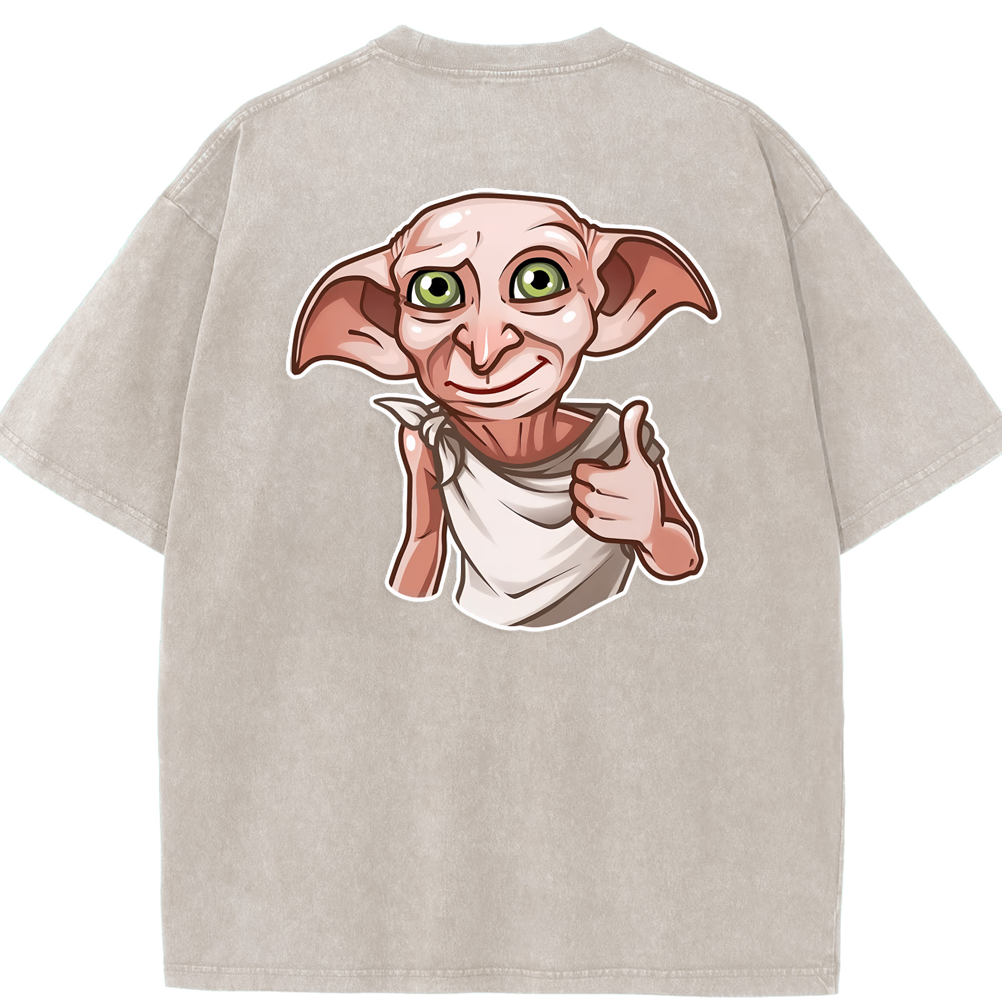 （画像用） Harry Potter ハリー・ポッターシリーズ 綿100% ヴィンテージ風 半袖Tシャツ（背面プリント）