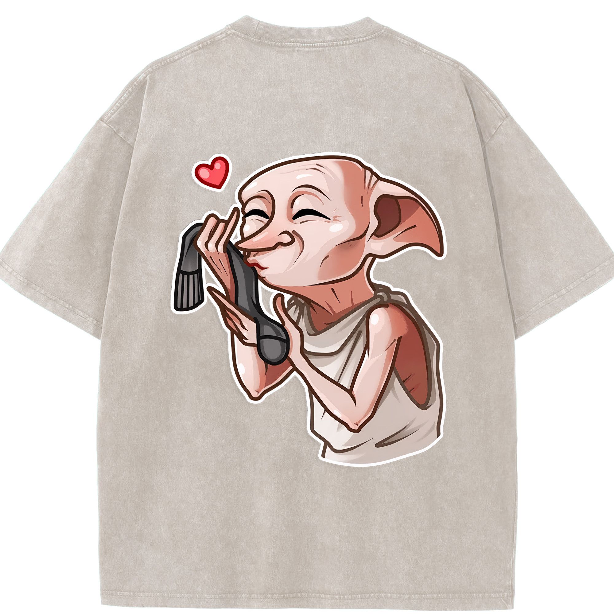 （画像用） Harry Potter ハリー・ポッターシリーズ 綿100% ヴィンテージ風 半袖Tシャツ（背面プリント）