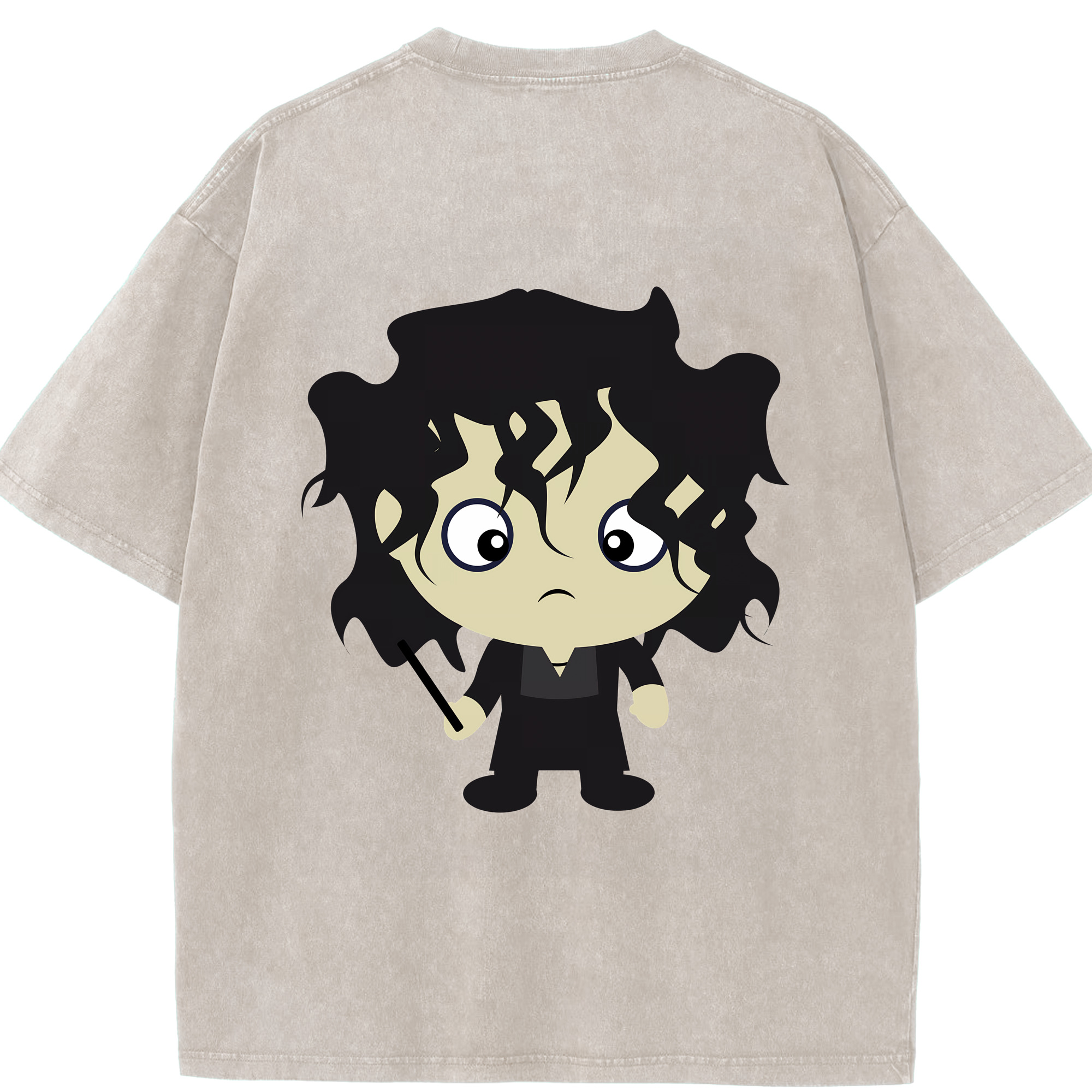 （画像用） Harry Potter ハリー・ポッターシリーズ 綿100% ヴィンテージ風 半袖Tシャツ（背面プリント）