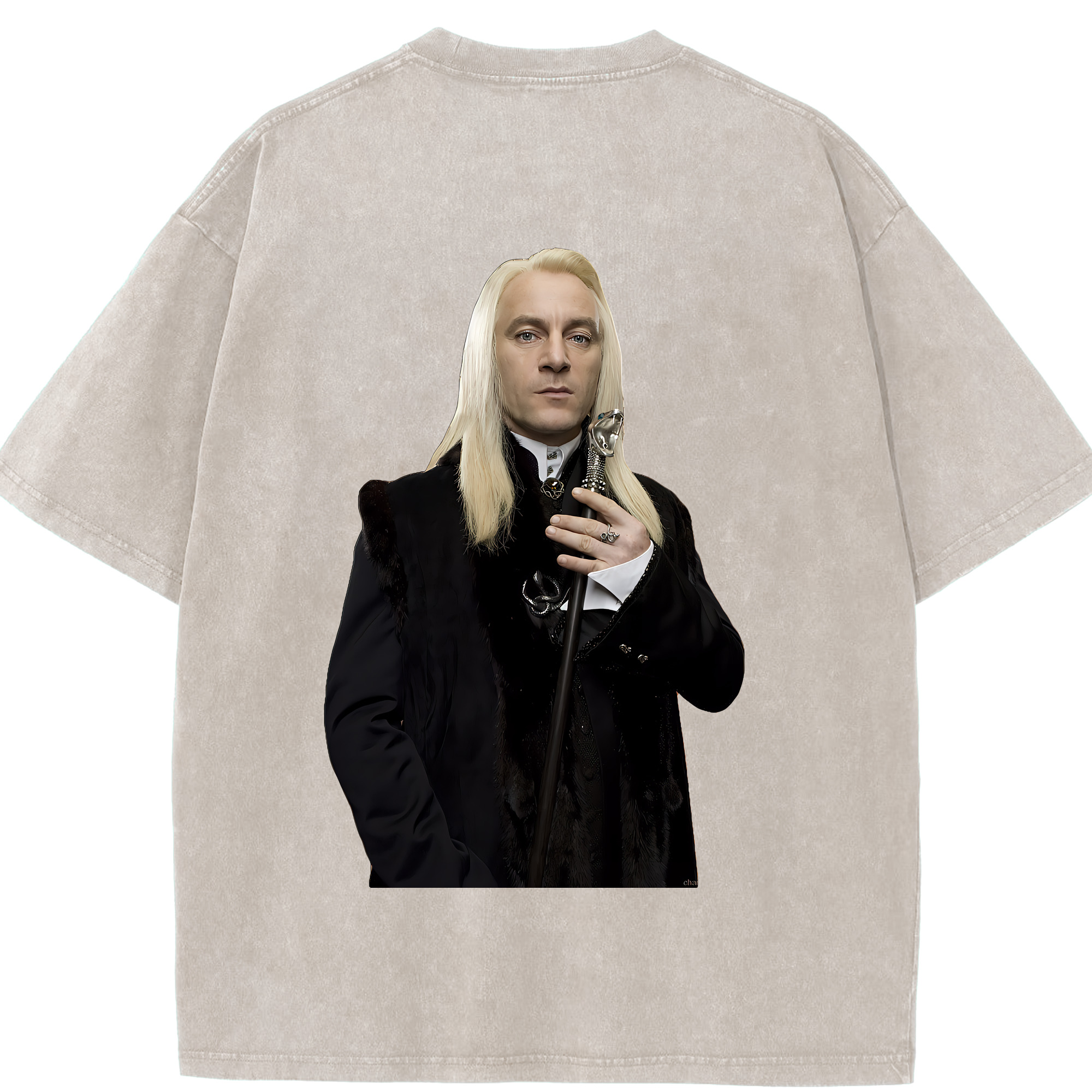 （画像用） Harry Potter ハリー・ポッターシリーズ 綿100% ヴィンテージ風 半袖Tシャツ（背面プリント）