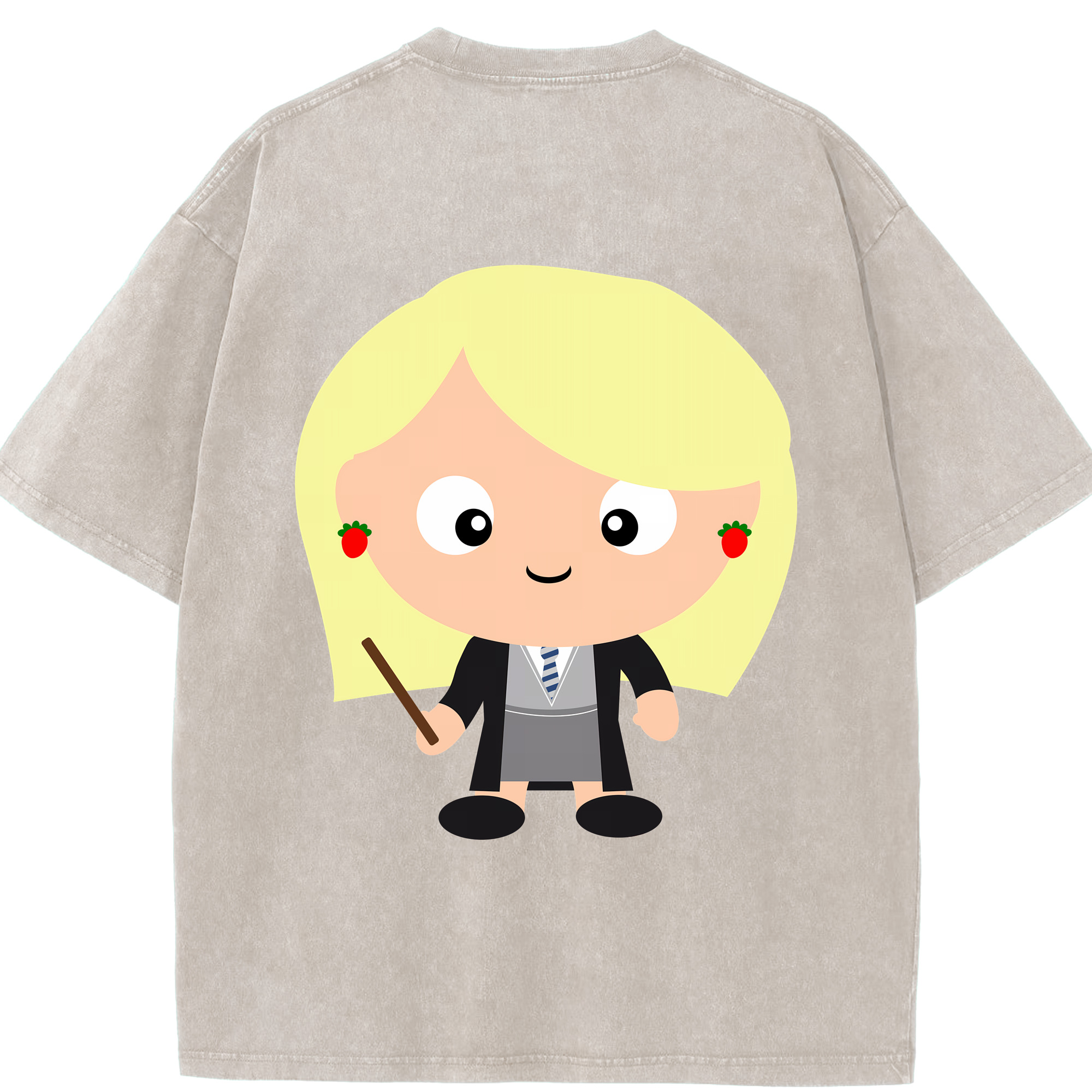 （画像用） Harry Potter ハリー・ポッターシリーズ 綿100% ヴィンテージ風 半袖Tシャツ（背面プリント）