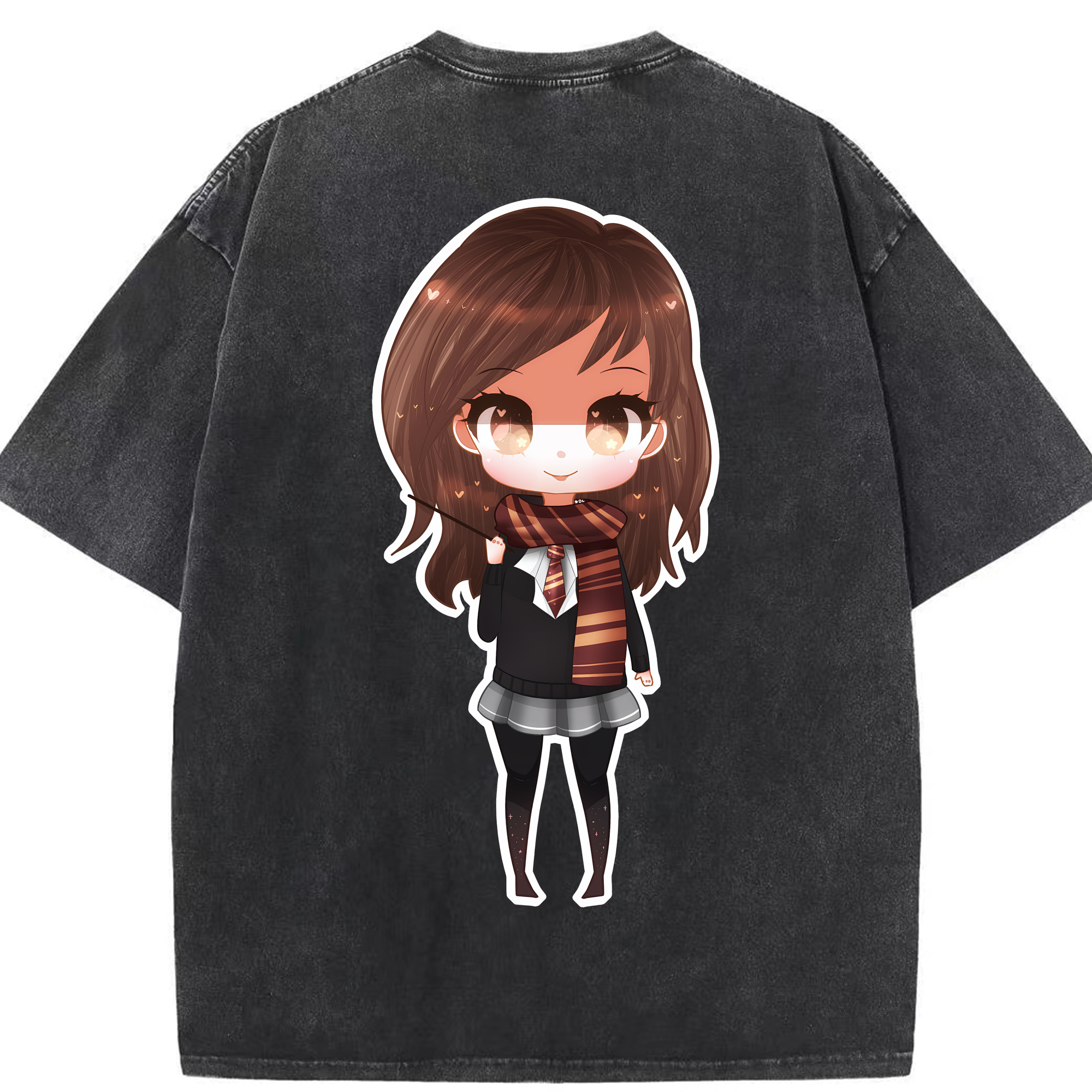 （画像用） Harry Potter ハリー・ポッターシリーズ 綿100% ヴィンテージ風 半袖Tシャツ（背面プリント）