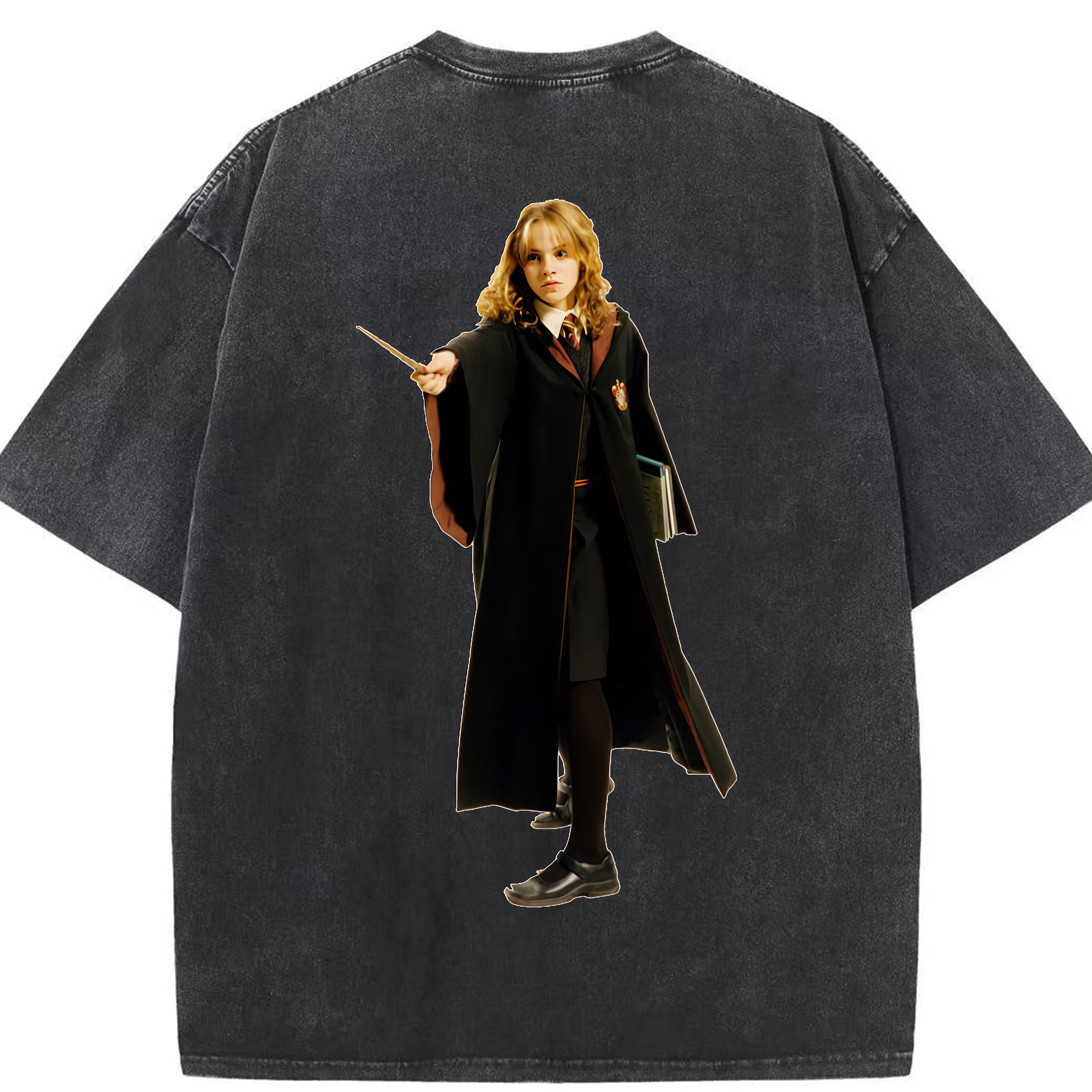 （画像用） Harry Potter ハリー・ポッターシリーズ 綿100% ヴィンテージ風 半袖Tシャツ（背面プリント）