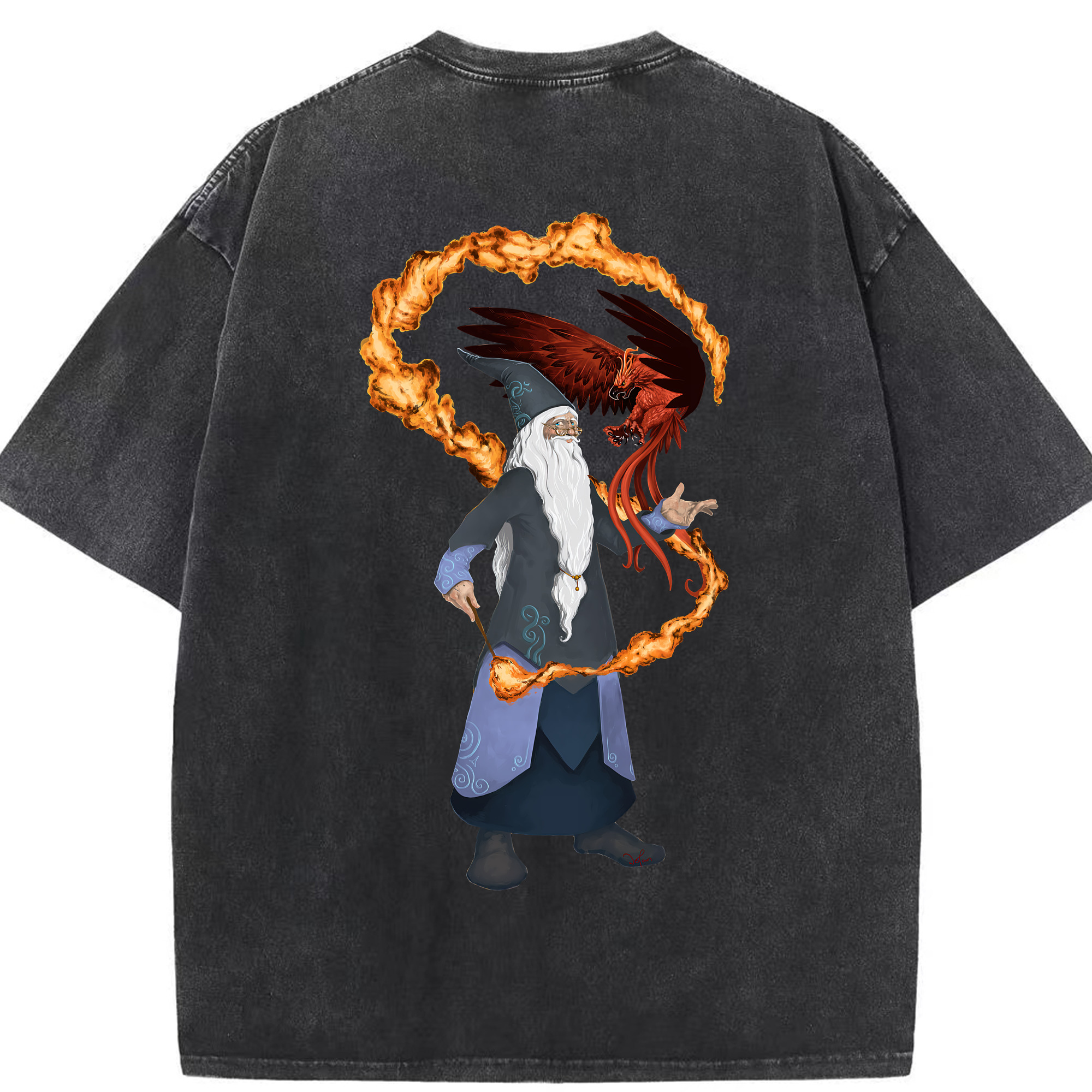 （画像用） Harry Potter ハリー・ポッターシリーズ 綿100% ヴィンテージ風 半袖Tシャツ（背面プリント）