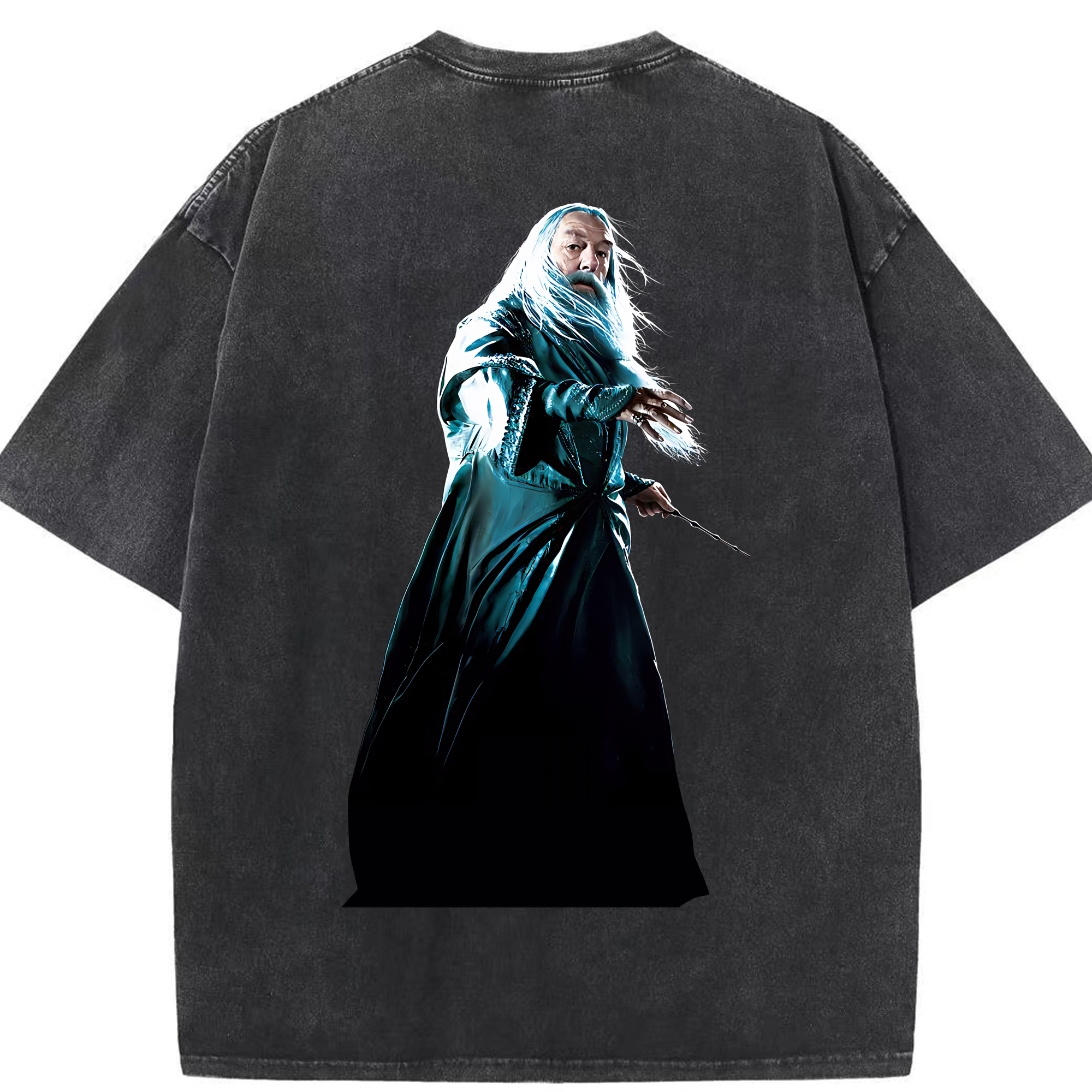 （画像用） Harry Potter ハリー・ポッターシリーズ 綿100% ヴィンテージ風 半袖Tシャツ（背面プリント）