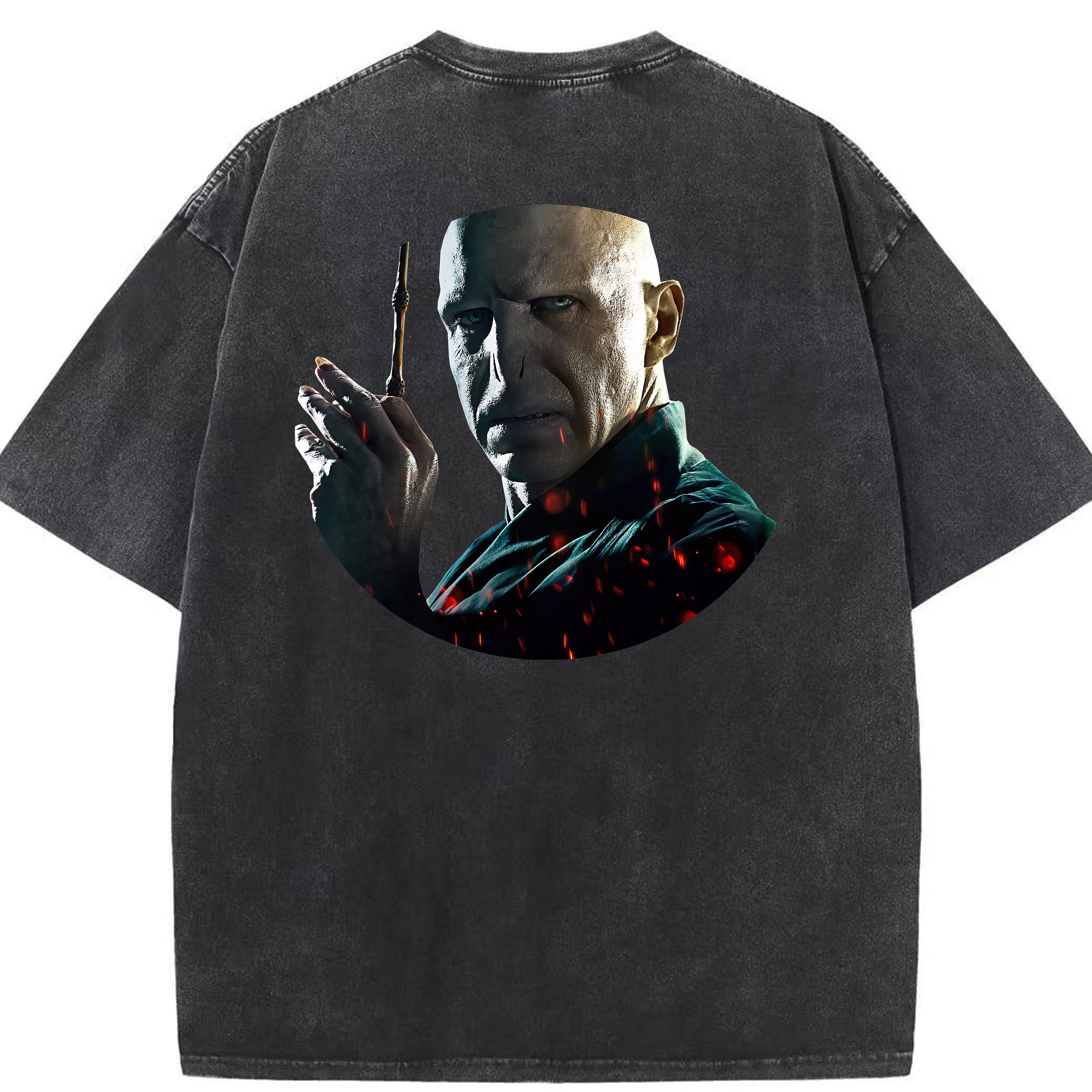 （画像用） Harry Potter ハリー・ポッターシリーズ 綿100% ヴィンテージ風 半袖Tシャツ（背面プリント）