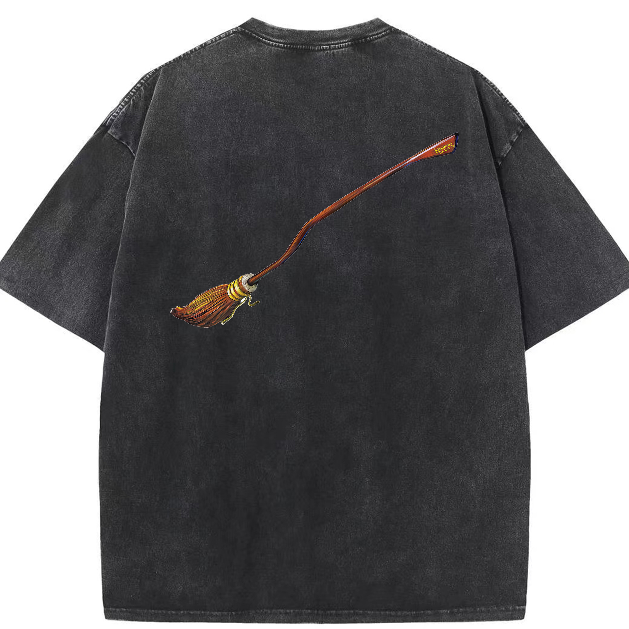 （画像用） Harry Potter ハリー・ポッターシリーズ 綿100% ヴィンテージ風 半袖Tシャツ（背面プリント）