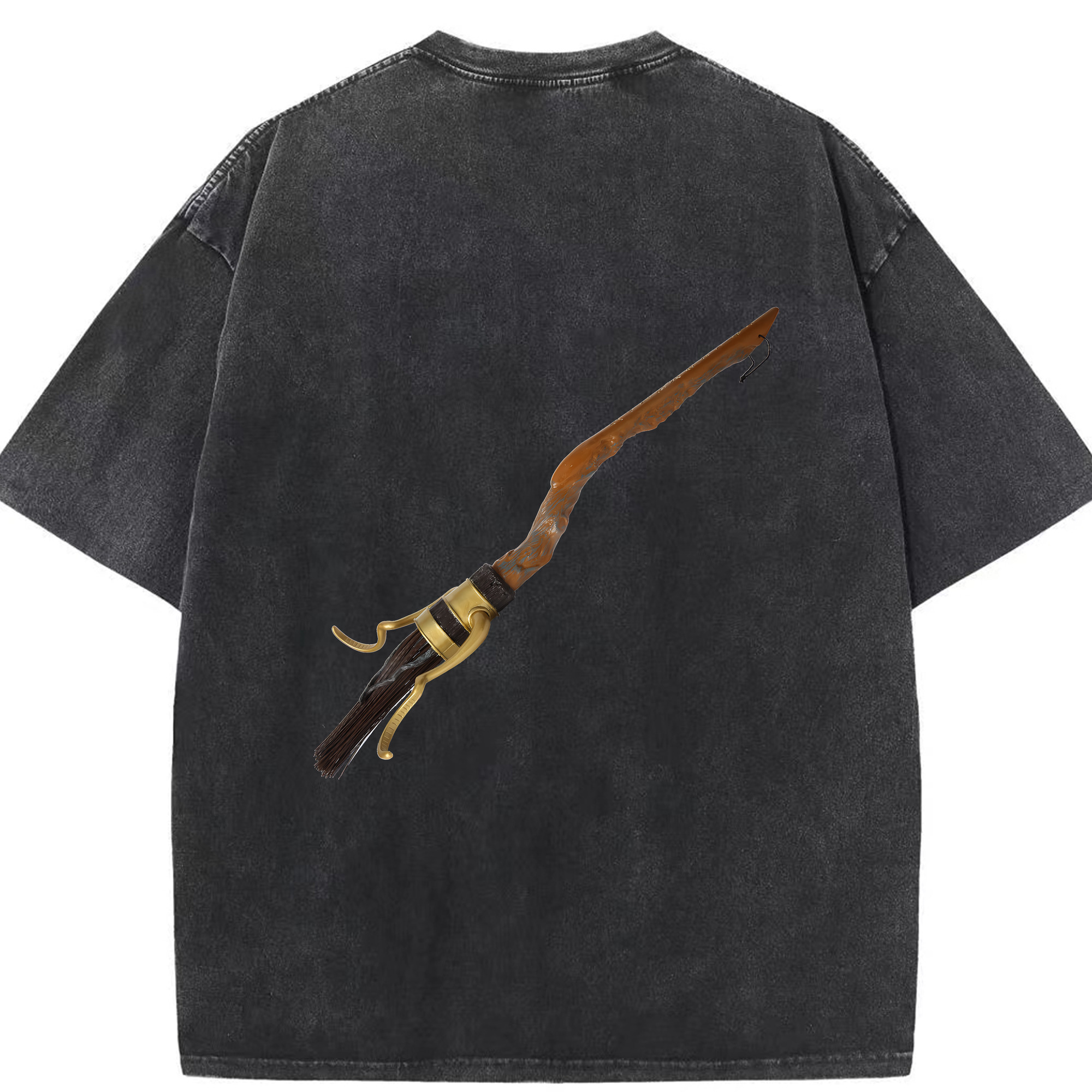 （画像用） Harry Potter ハリー・ポッターシリーズ 綿100% ヴィンテージ風 半袖Tシャツ（背面プリント）