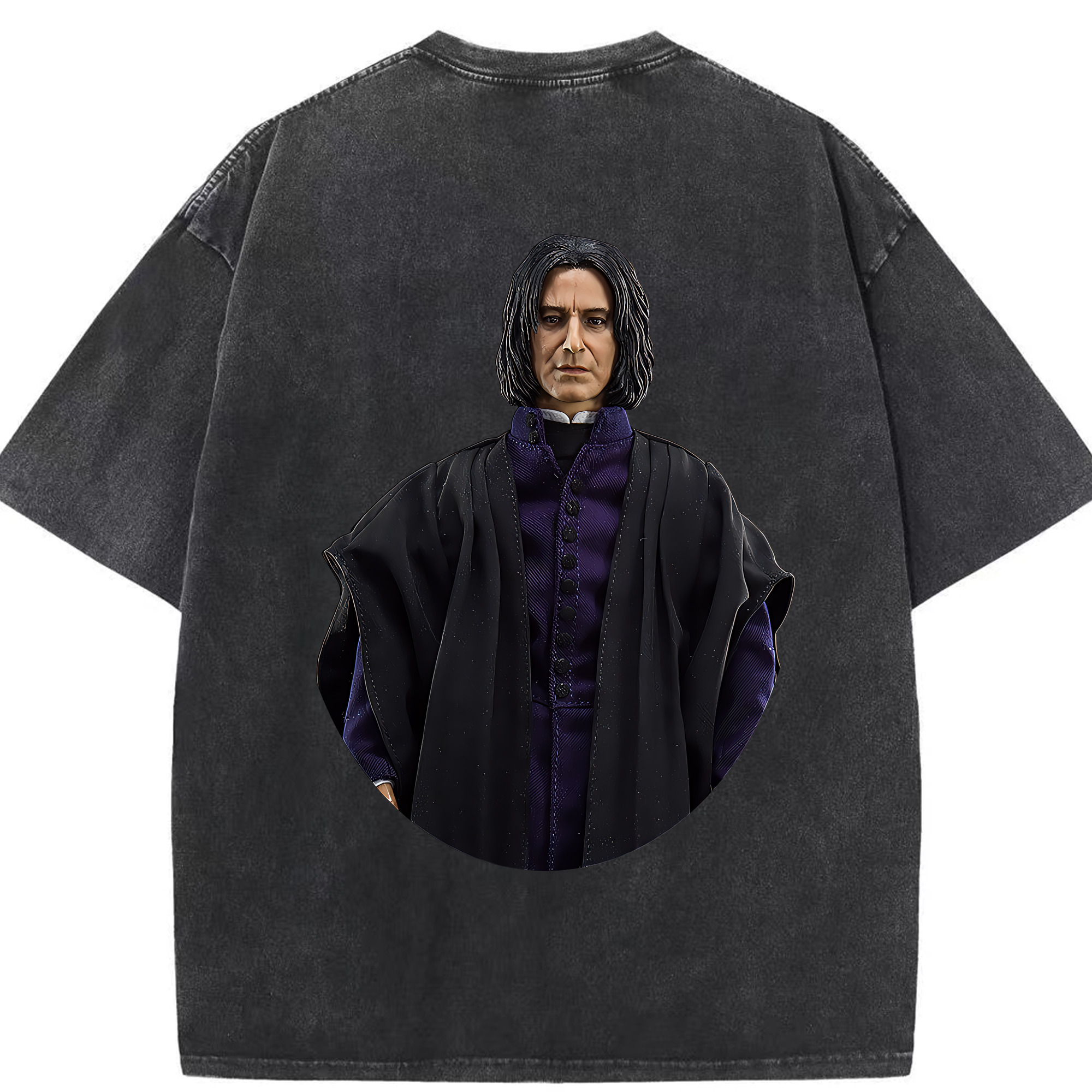 （画像用） Harry Potter ハリー・ポッターシリーズ 綿100% ヴィンテージ風 半袖Tシャツ（背面プリント）