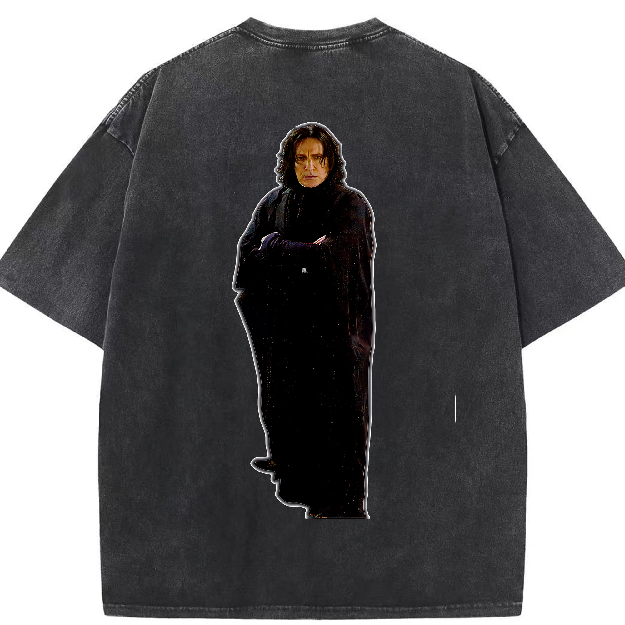 （画像用） Harry Potter ハリー・ポッターシリーズ 綿100% ヴィンテージ風 半袖Tシャツ（背面プリント）