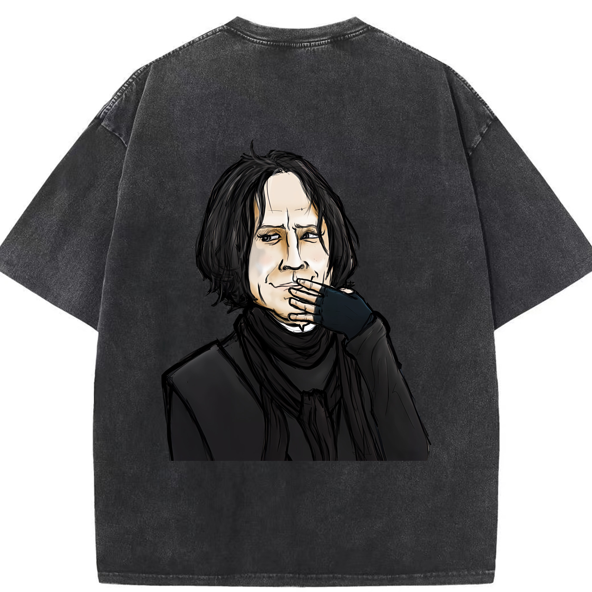 （画像用） Harry Potter ハリー・ポッターシリーズ 綿100% ヴィンテージ風 半袖Tシャツ（背面プリント）