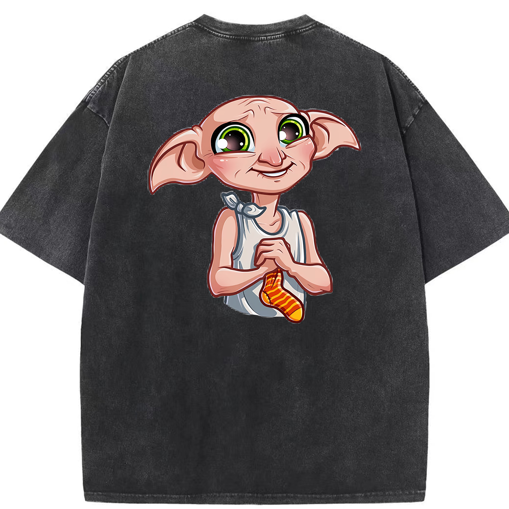 （画像用） Harry Potter ハリー・ポッターシリーズ 綿100% ヴィンテージ風 半袖Tシャツ（背面プリント）